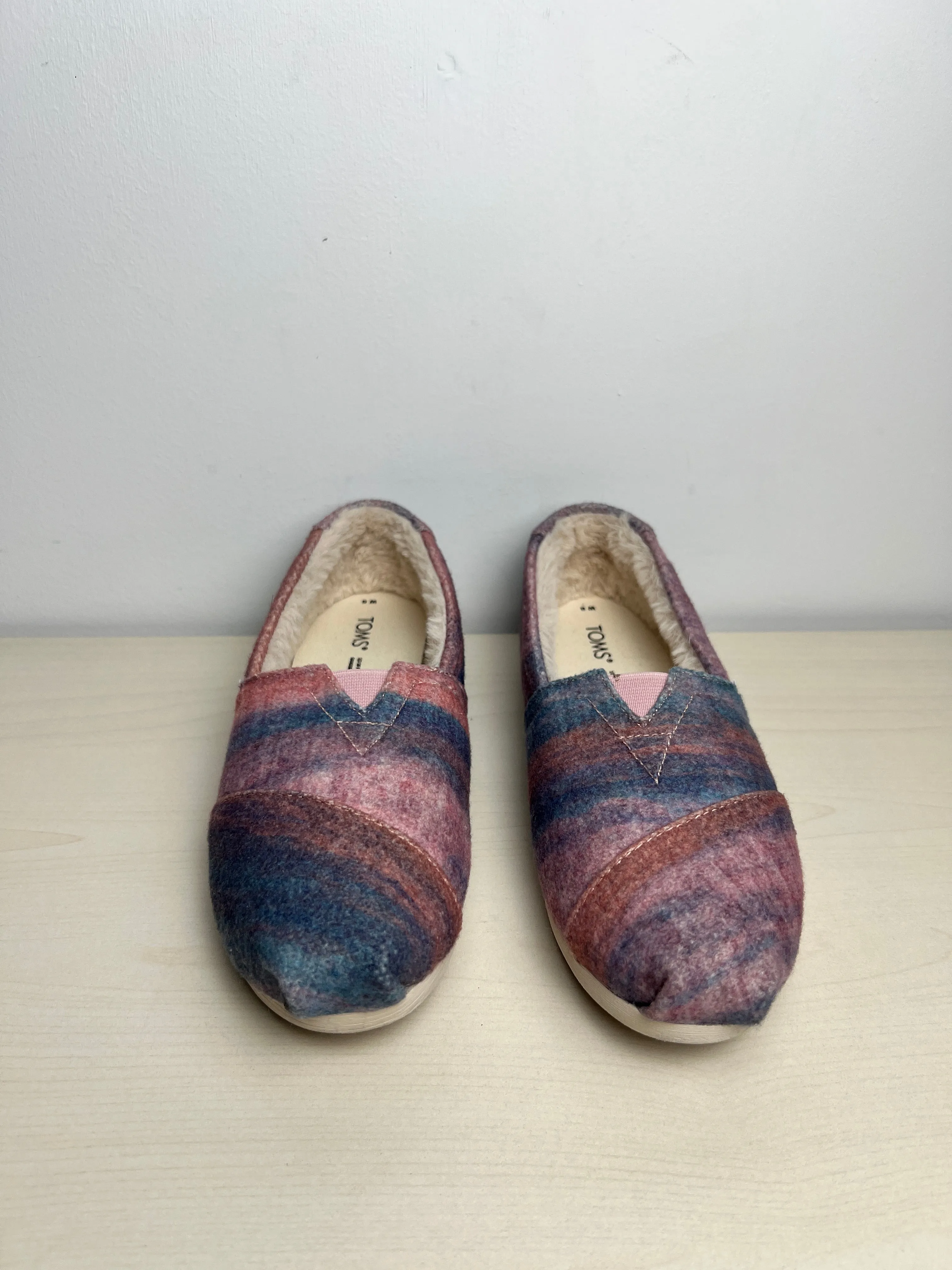 Shoes Flats By Toms In Blue & Pink, Size: 6 toms