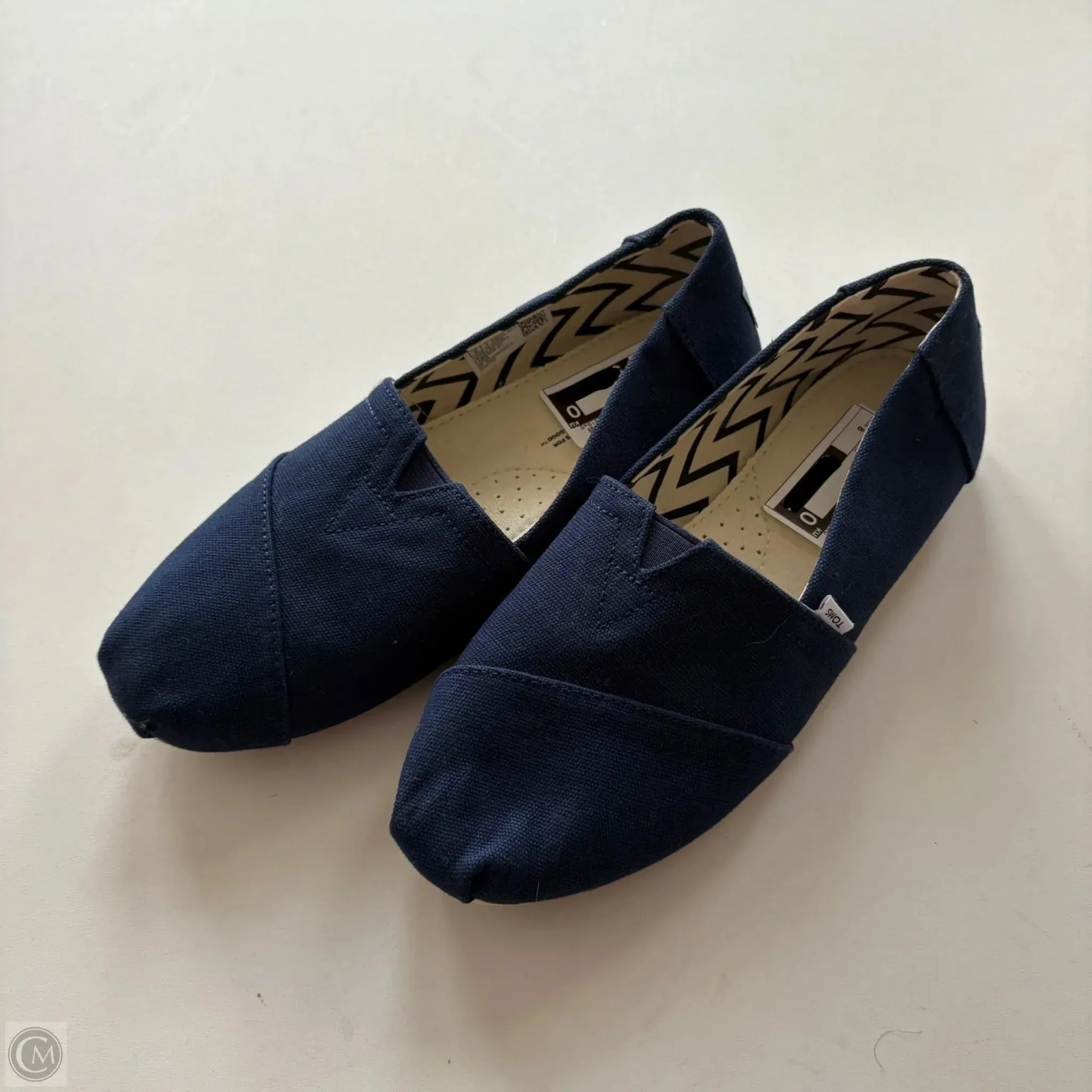 Shoes Flats By Toms In Blue, Size: 8 toms
