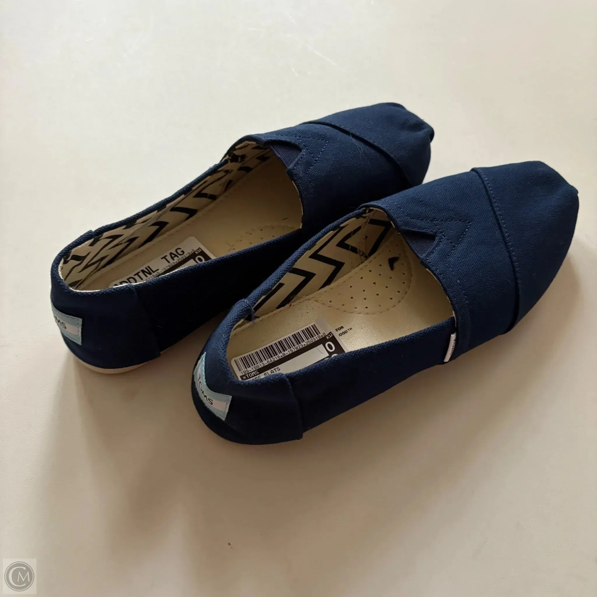 Shoes Flats By Toms In Blue, Size: 8 toms