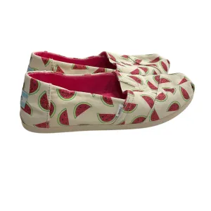 Shoes Flats By Toms In Cream & Pink, Size: 7 toms