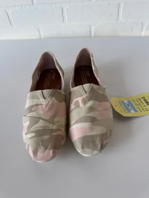 Shoes Flats By Toms In Cream & Pink, Size: 7.5 toms