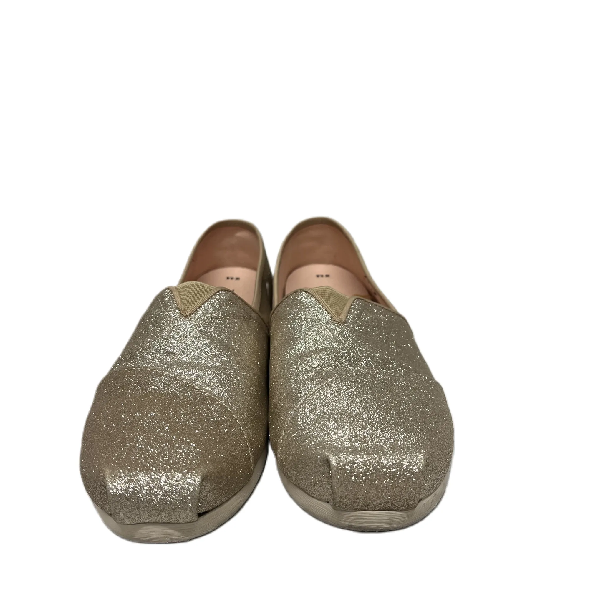 Shoes Flats By Toms In Gold, Size: 9.5 toms