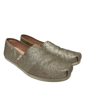Shoes Flats By Toms In Gold, Size: 9.5 toms