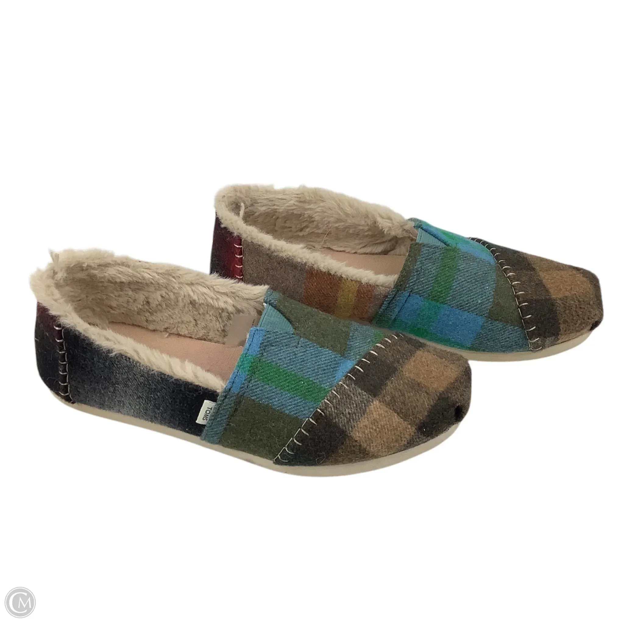 Shoes Flats By Toms In Green, Size: 6.5 toms