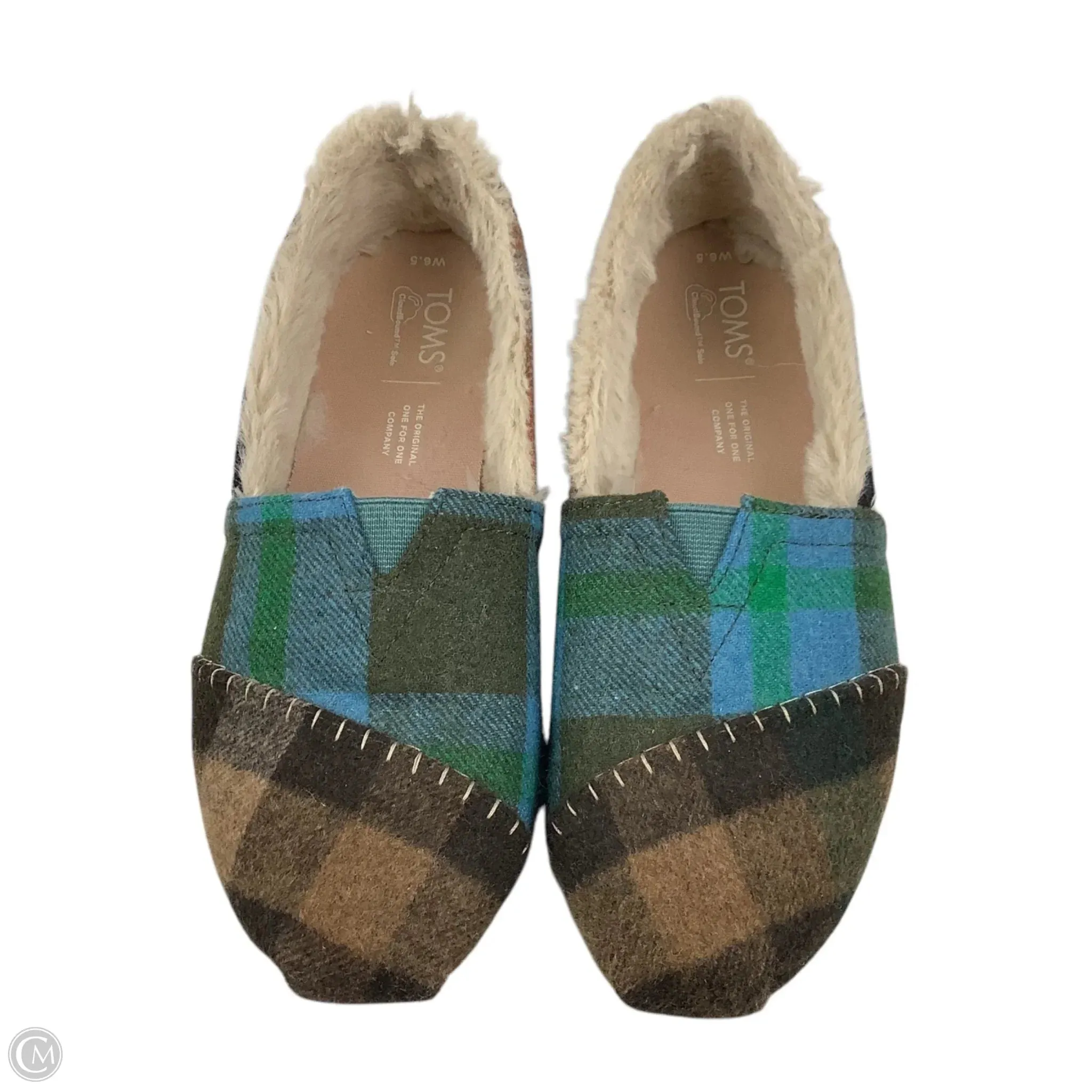 Shoes Flats By Toms In Green, Size: 6.5 toms