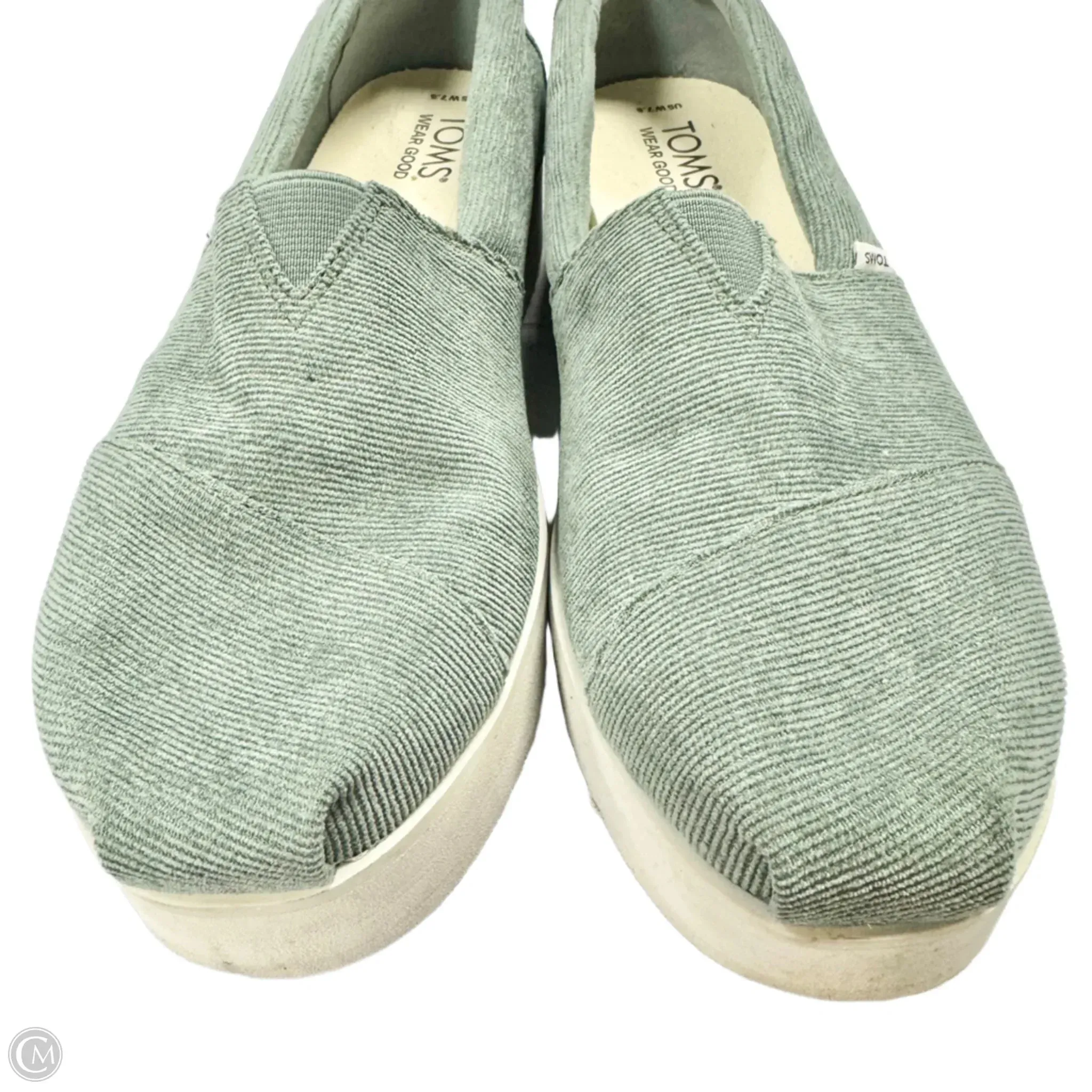 Shoes Flats By Toms In Green, Size: 7.5 toms