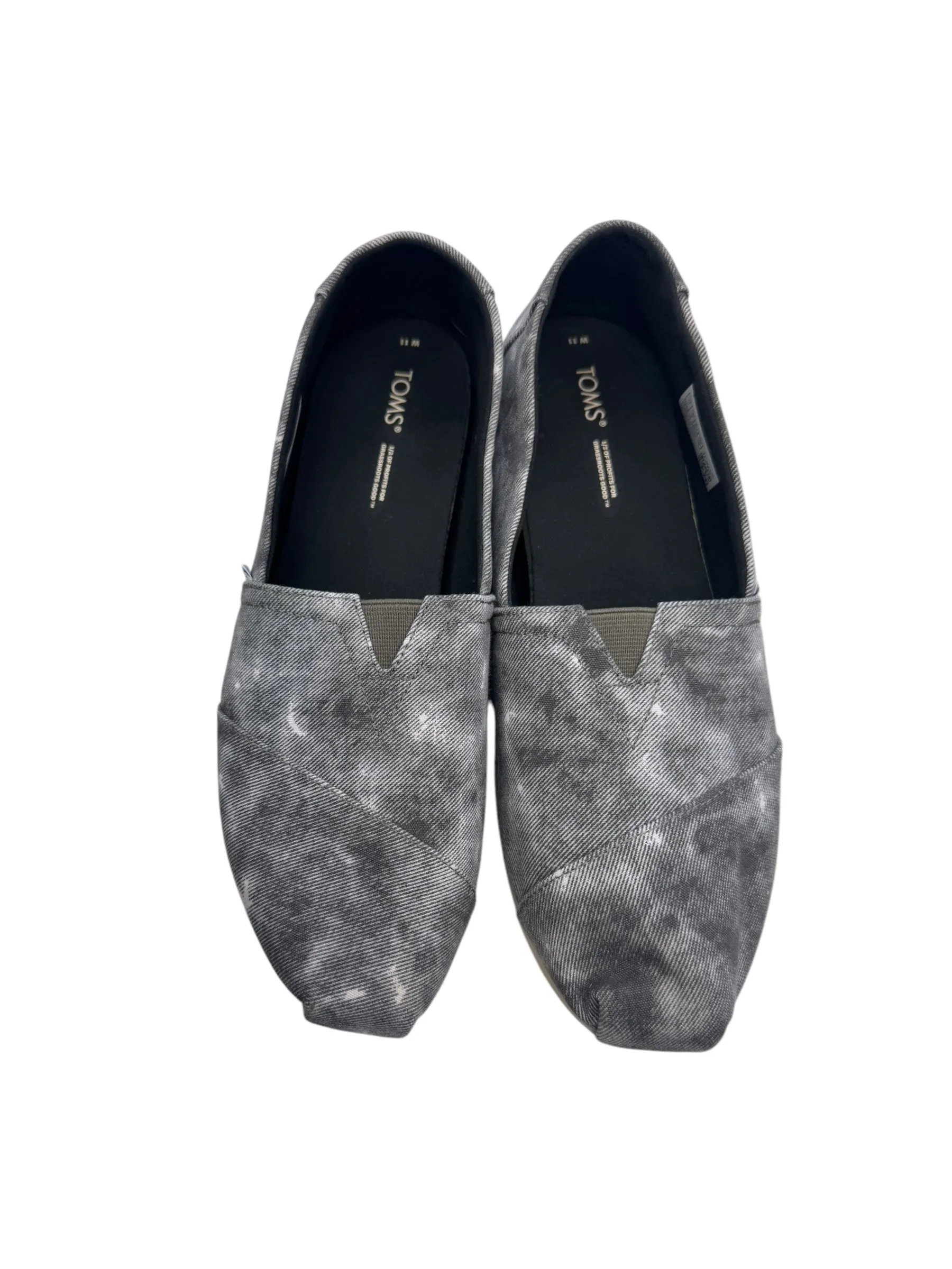 Shoes Flats By Toms In Grey, Size: 11 toms