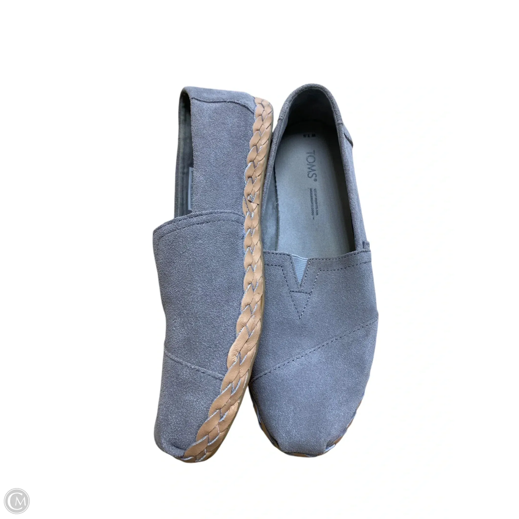 Shoes Flats By Toms In Grey, Size: 7.5 toms