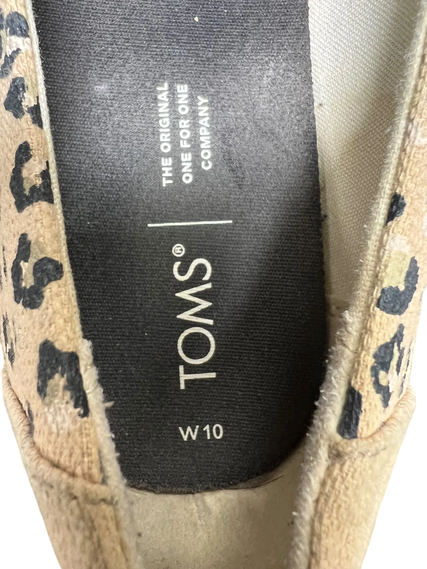 Shoes Flats By Toms In Leopard Print, Size: 10 toms