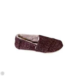 Shoes Flats By Toms In Maroon, Size: 9.5 toms