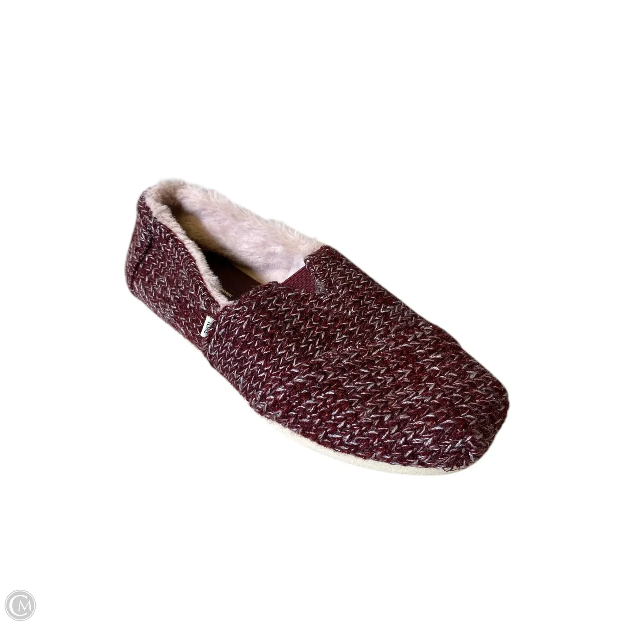 Shoes Flats By Toms In Maroon, Size: 9.5 toms