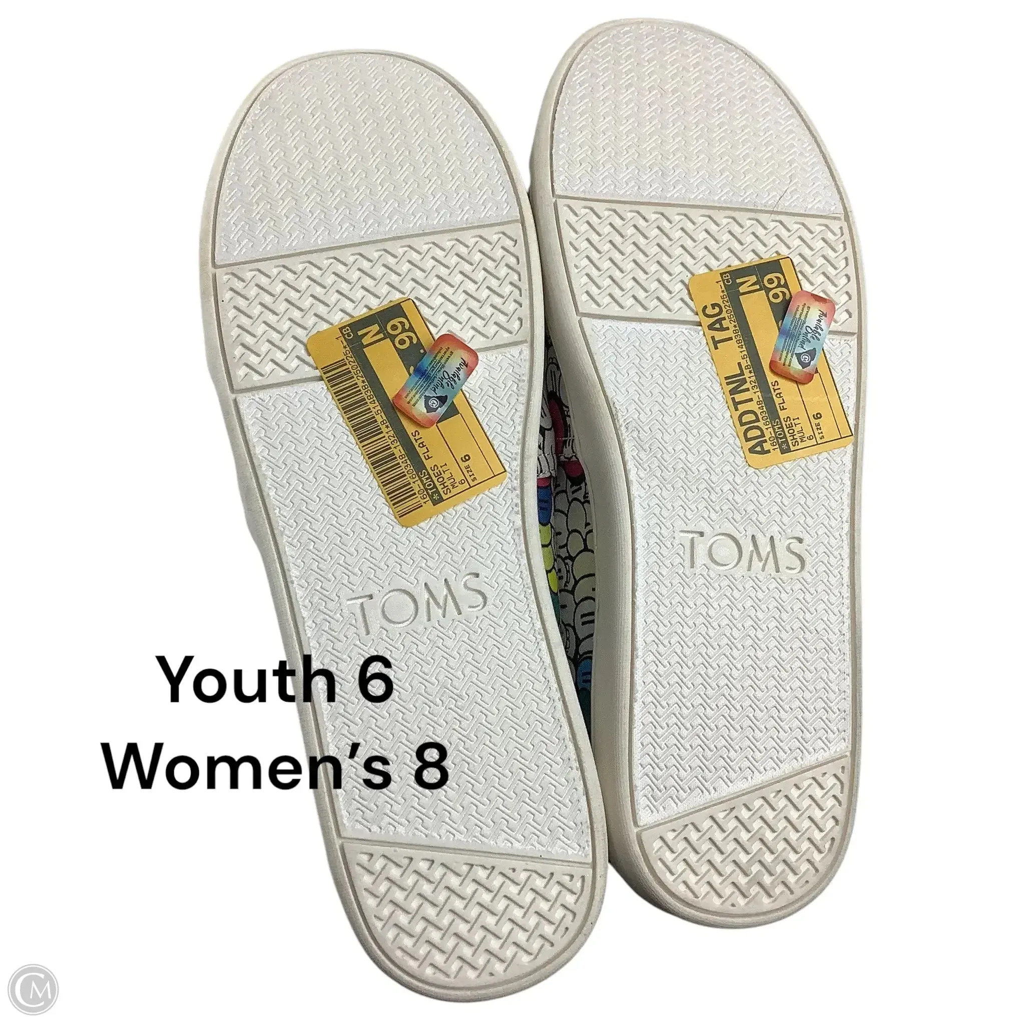 Shoes Flats By Toms In Multi-colored, Size: 6Y/ Women’s 8 toms