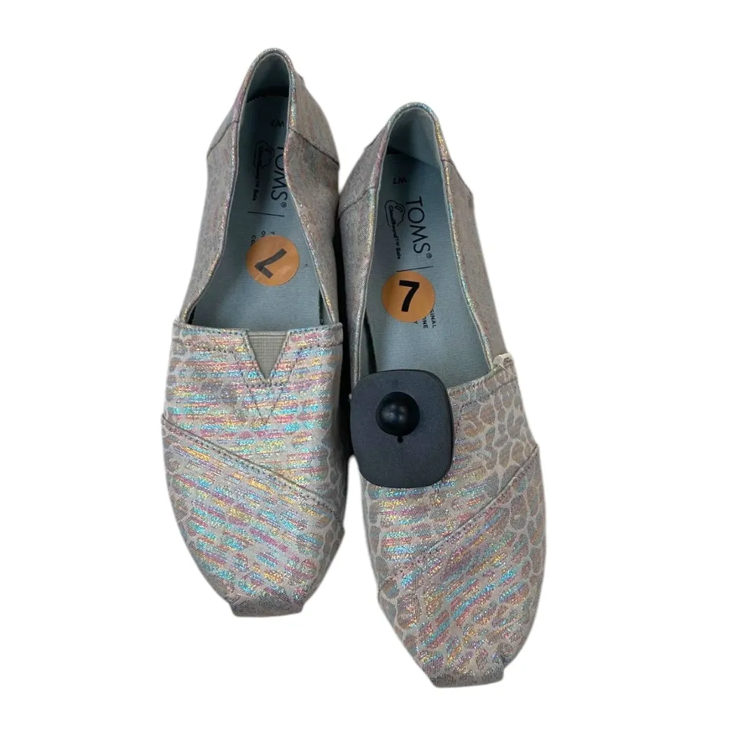 Shoes Flats By Toms In Multi, Size:7 toms