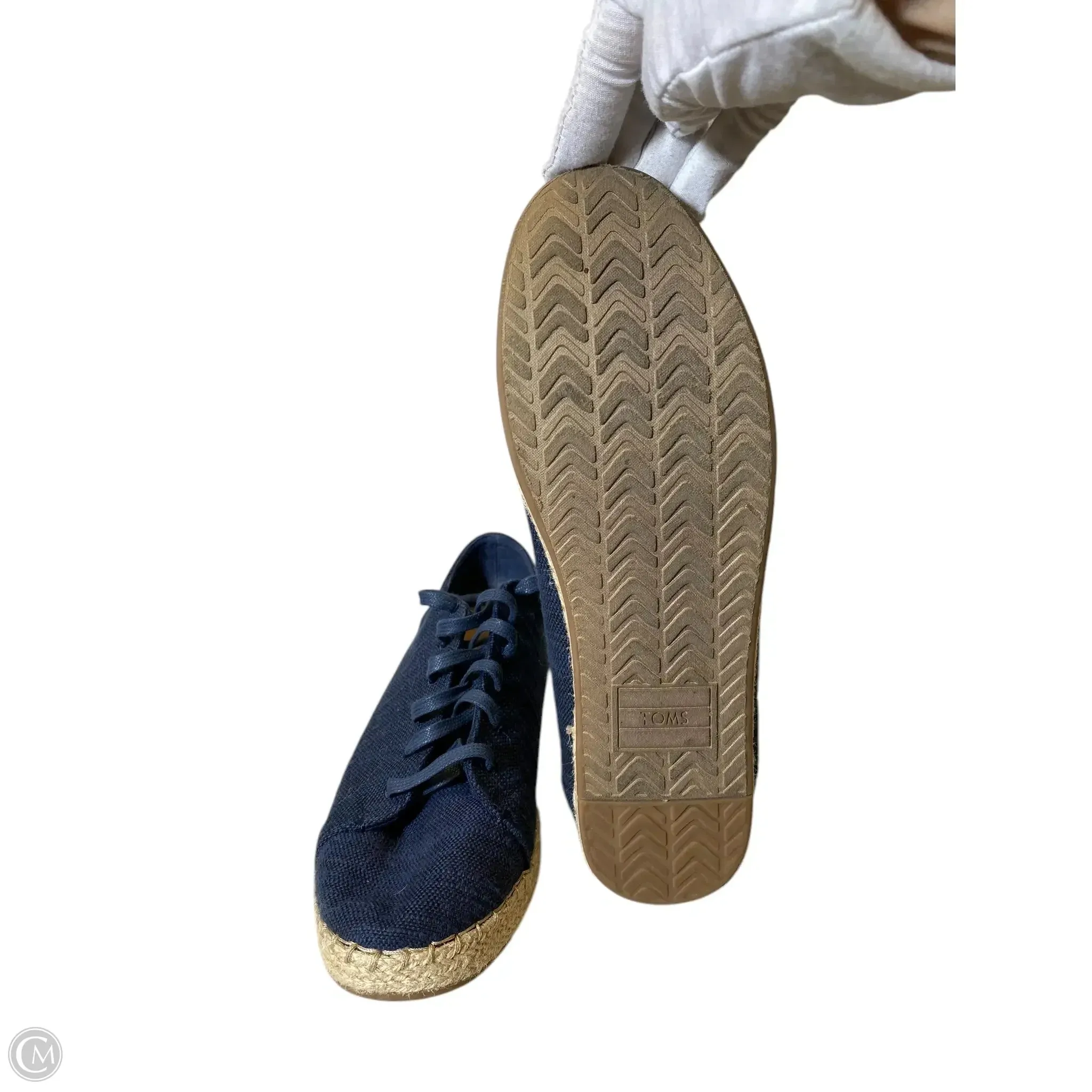 Shoes Flats By Toms In Navy, Size: 11 toms