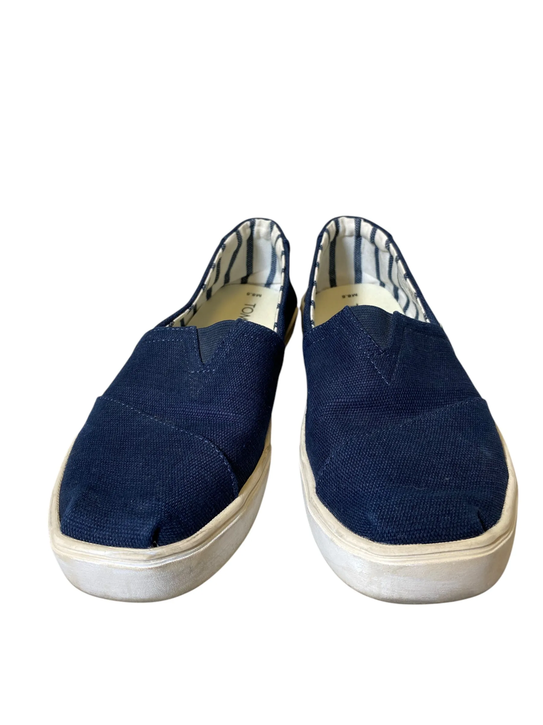 Shoes Flats By Toms In Navy, Size: 8.5 toms