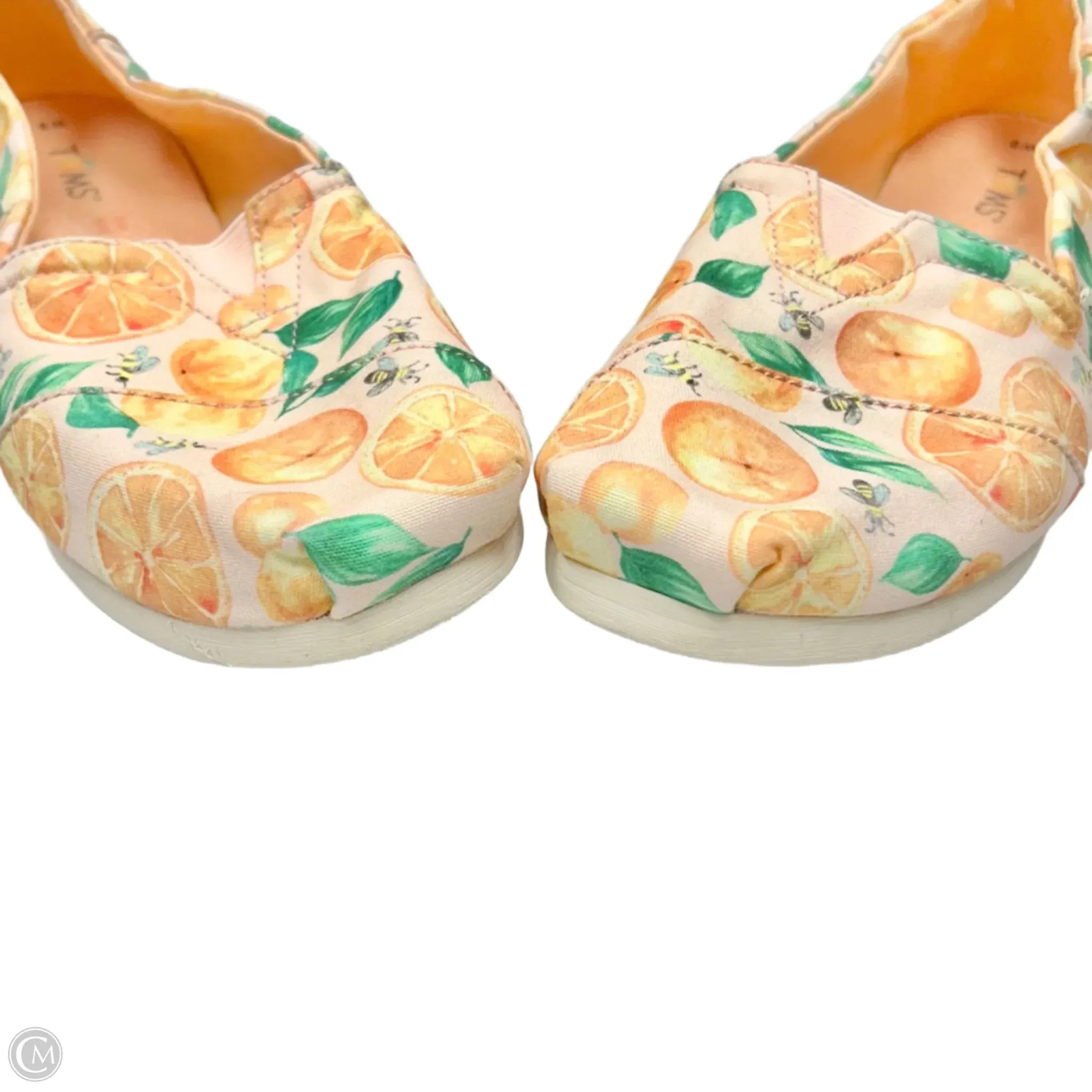 Shoes Flats By Toms In Orange & Pink, Size: 9 toms