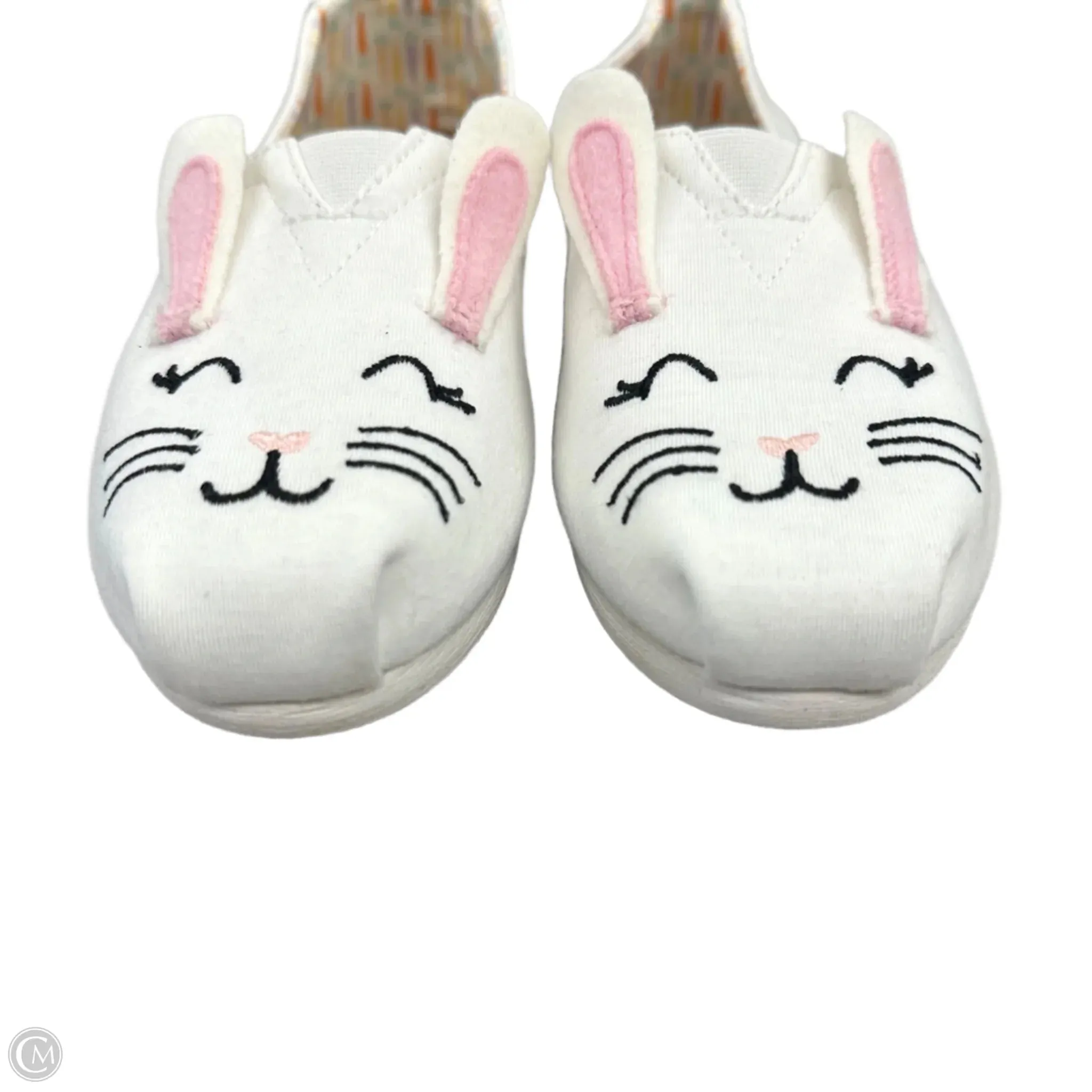 Shoes Flats By Toms In Pink & White, Size: 6.5 toms