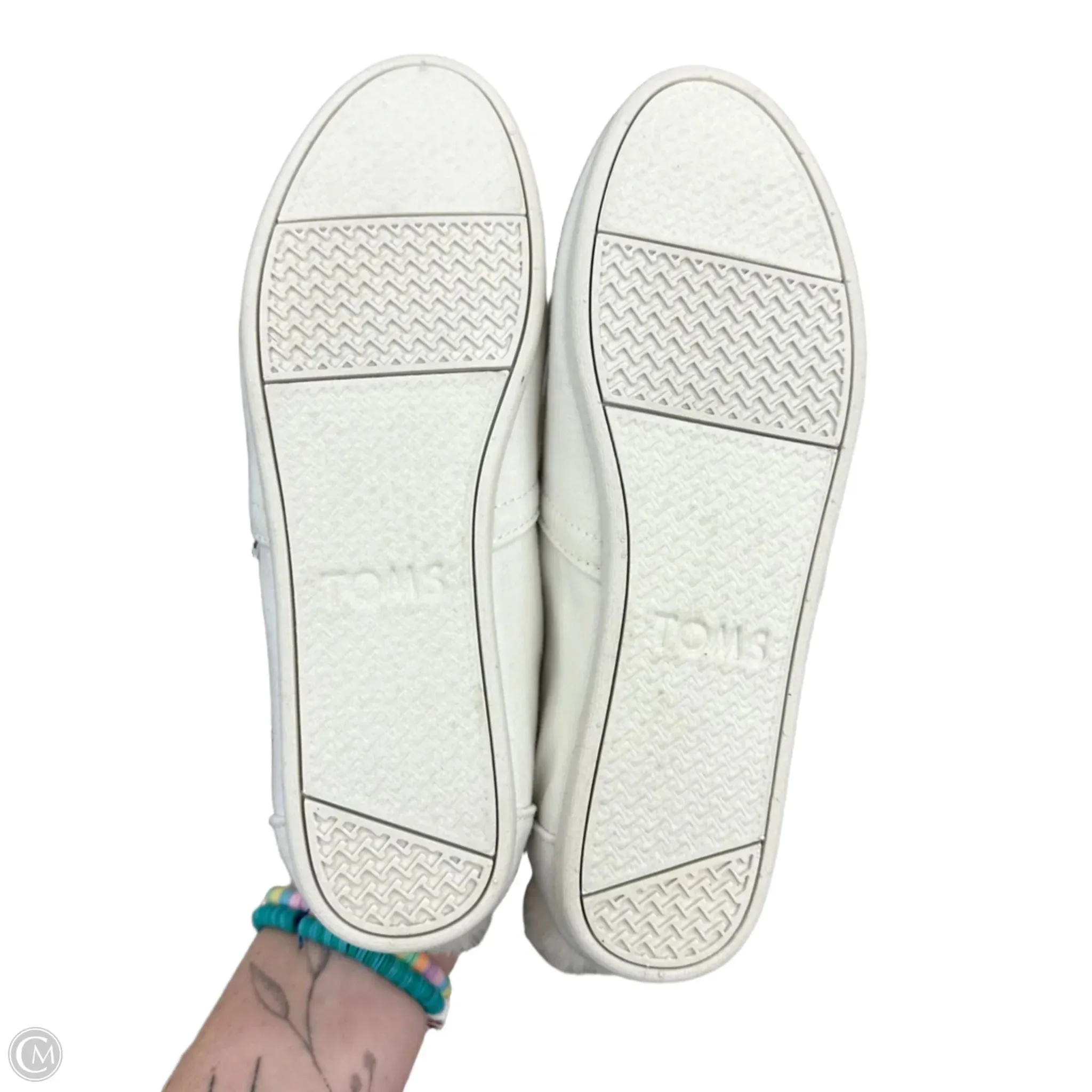 Shoes Flats By Toms In Pink & White, Size: 6.5 toms