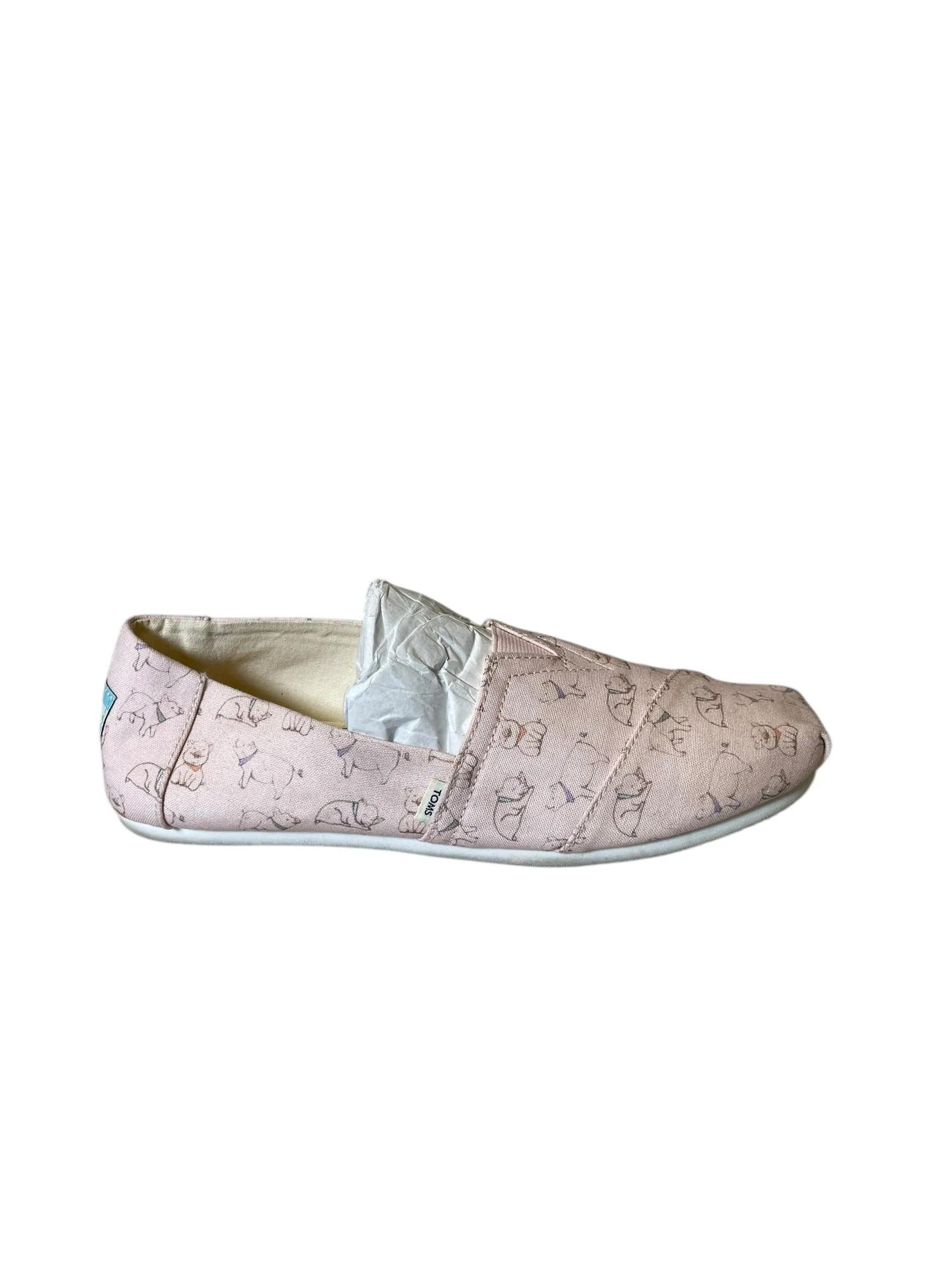 Shoes Flats By Toms In Pink, Size: 6 toms