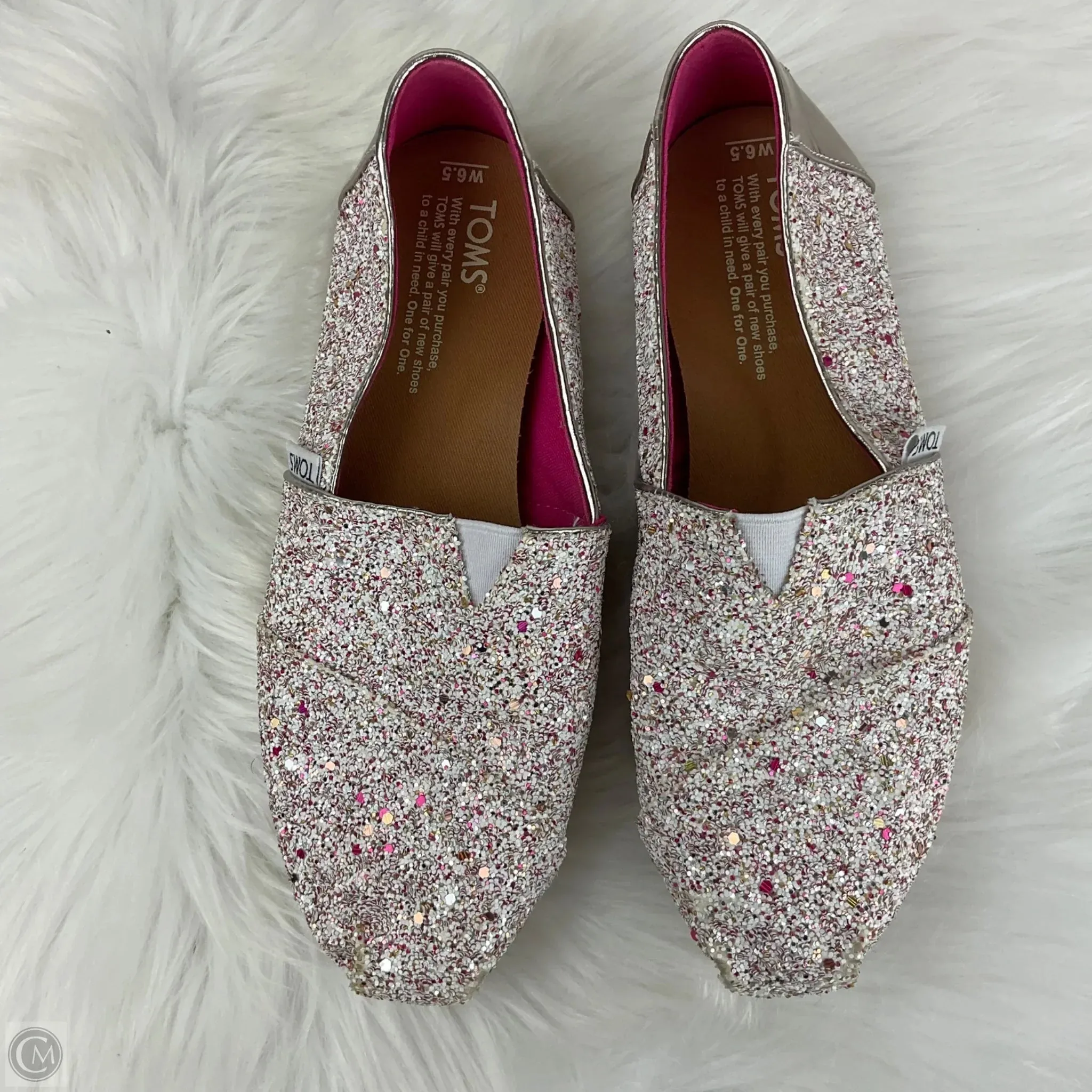 Shoes Flats By Toms In Pink, Size: 6.5 toms