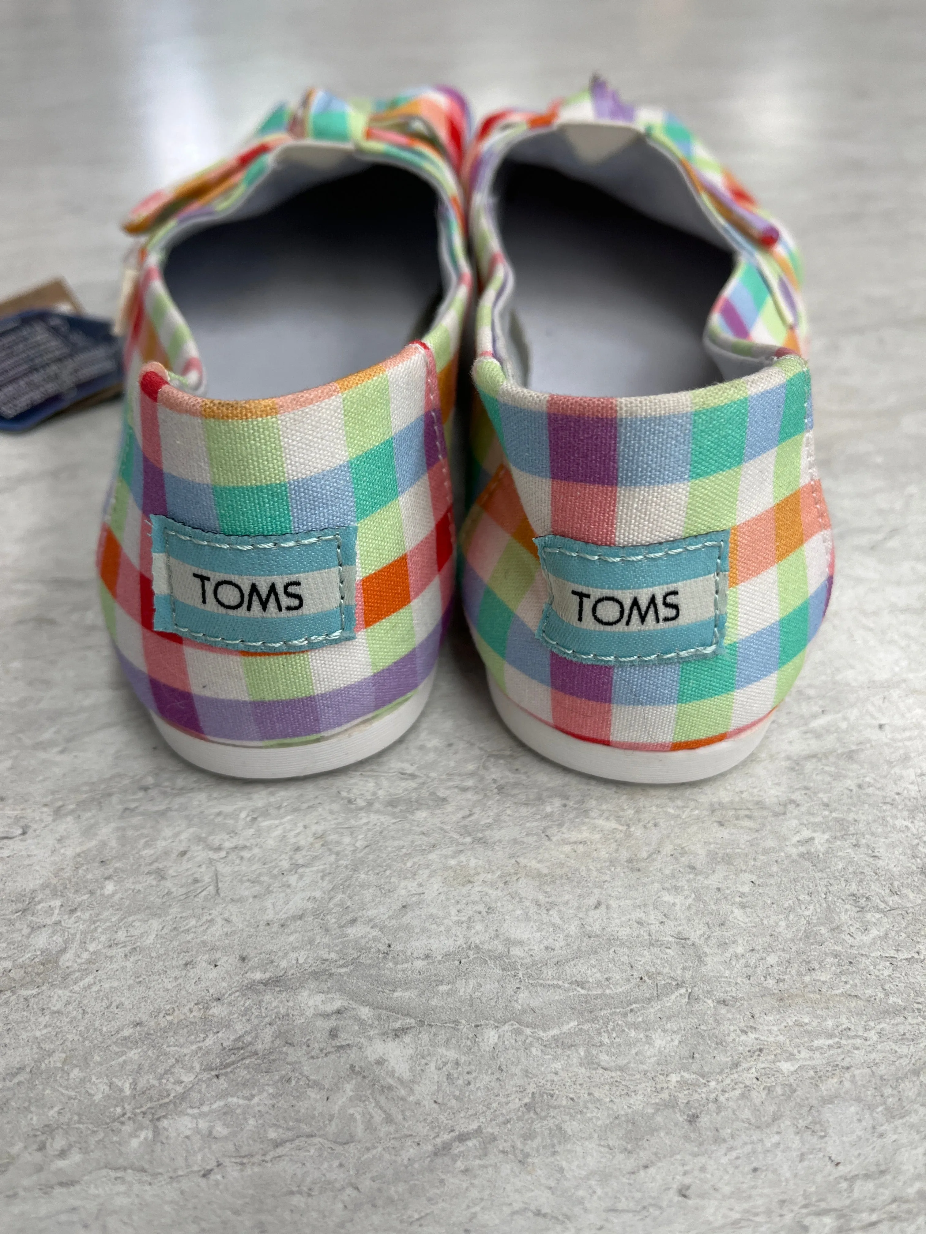 Shoes Flats By Toms In Plaid Pattern, Size: 7 toms