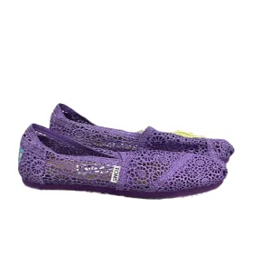 Shoes Flats By Toms In Purple, Size: 8.5 toms