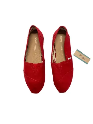 Shoes Flats By Toms In Red, Size: 8.5 toms