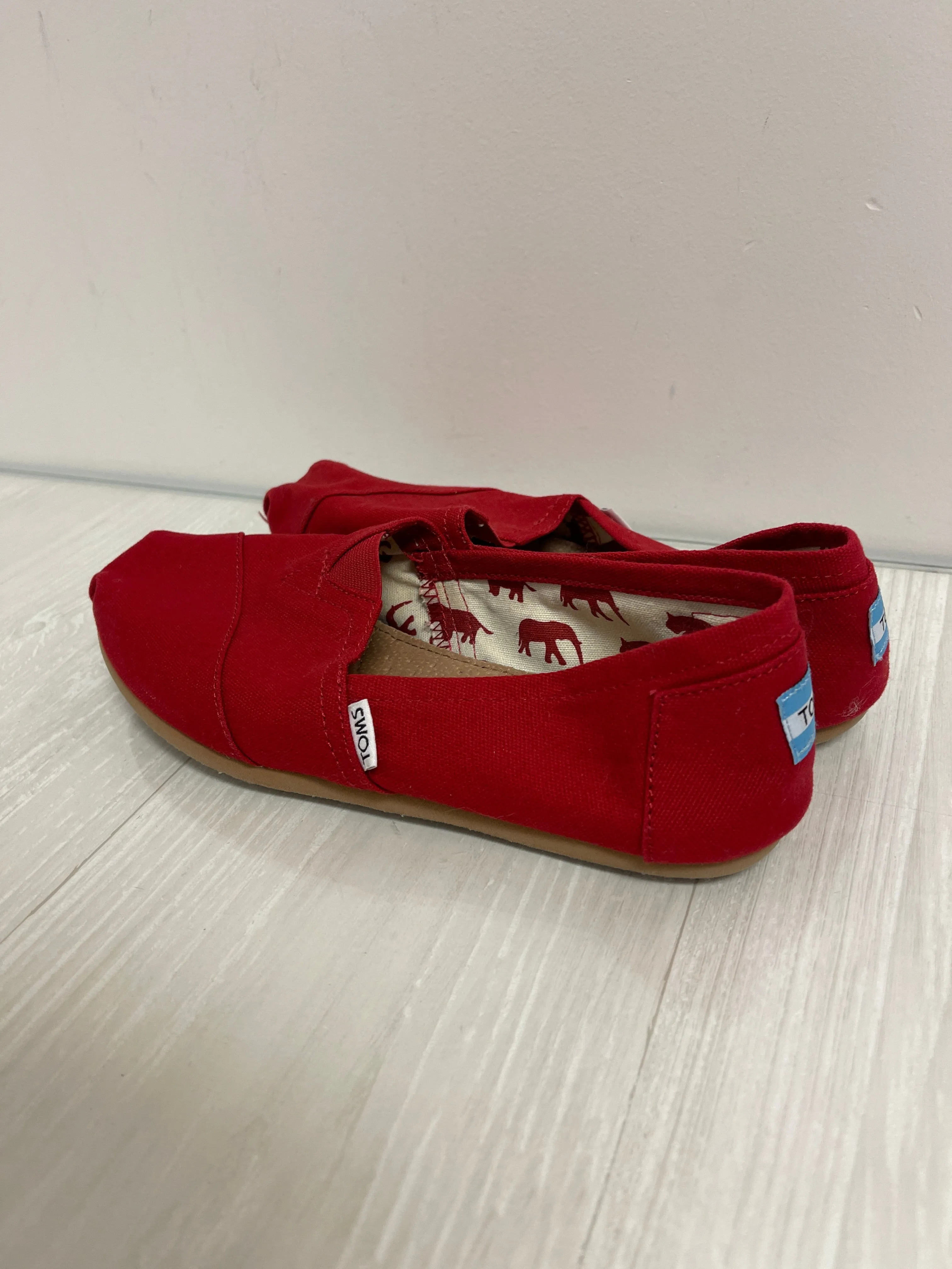 Shoes Flats By Toms In Red, Size: 8.5 toms