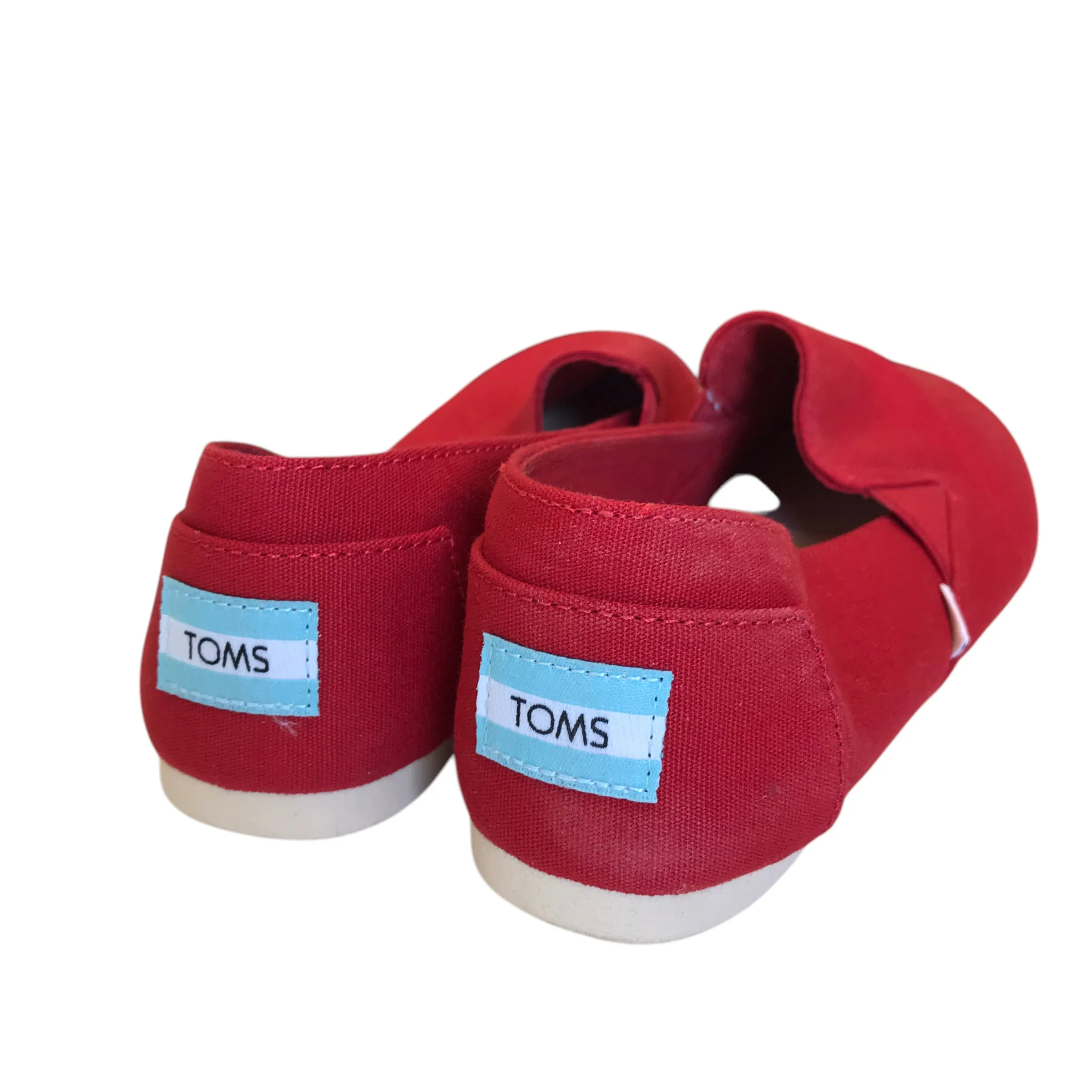 Shoes Flats By Toms In Red, Size:6.5 toms