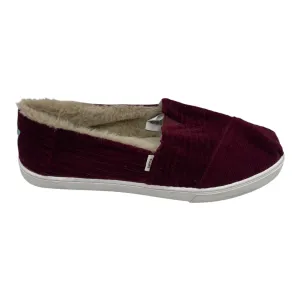 Shoes Flats By Toms In Red, Size:8 toms