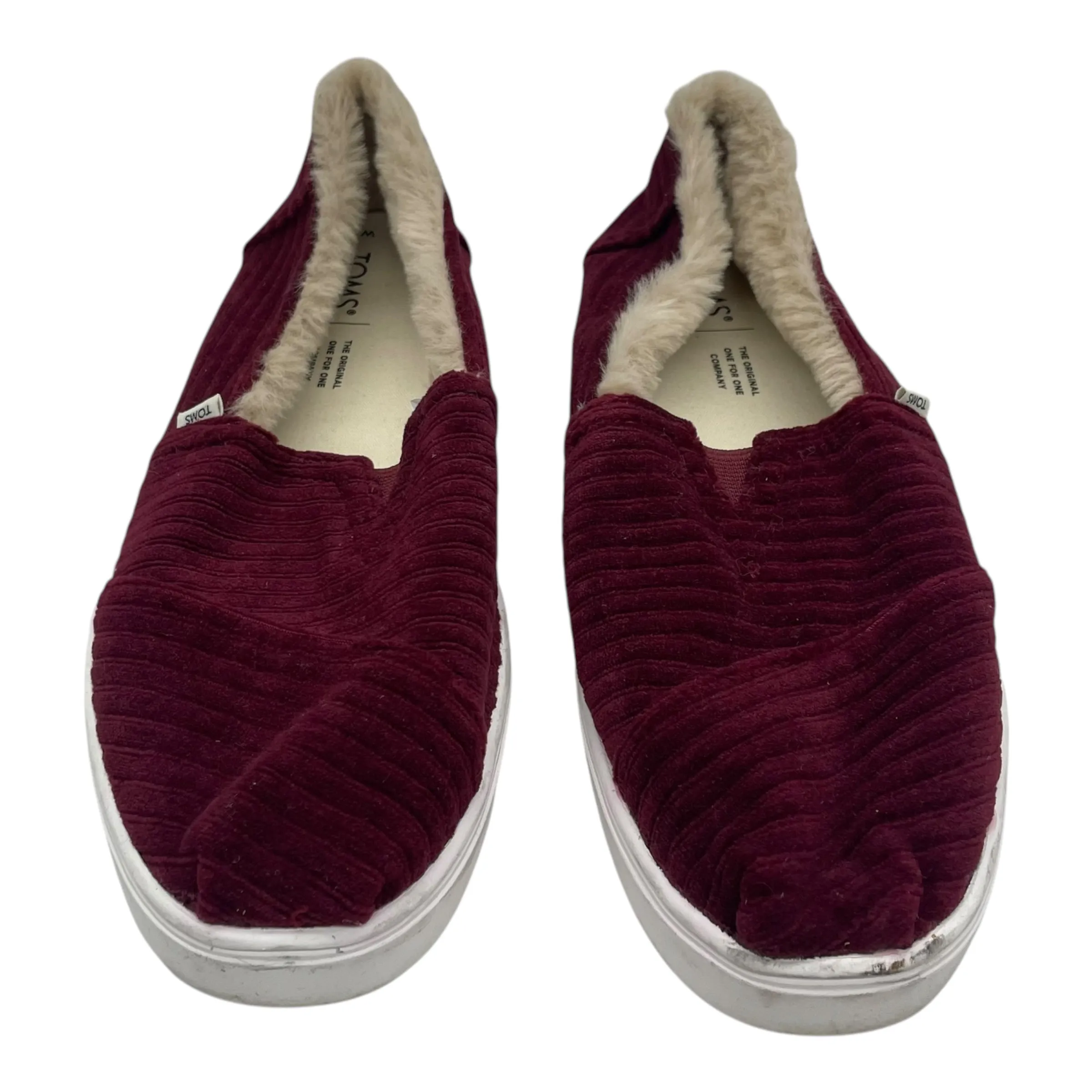 Shoes Flats By Toms In Red, Size:8 toms