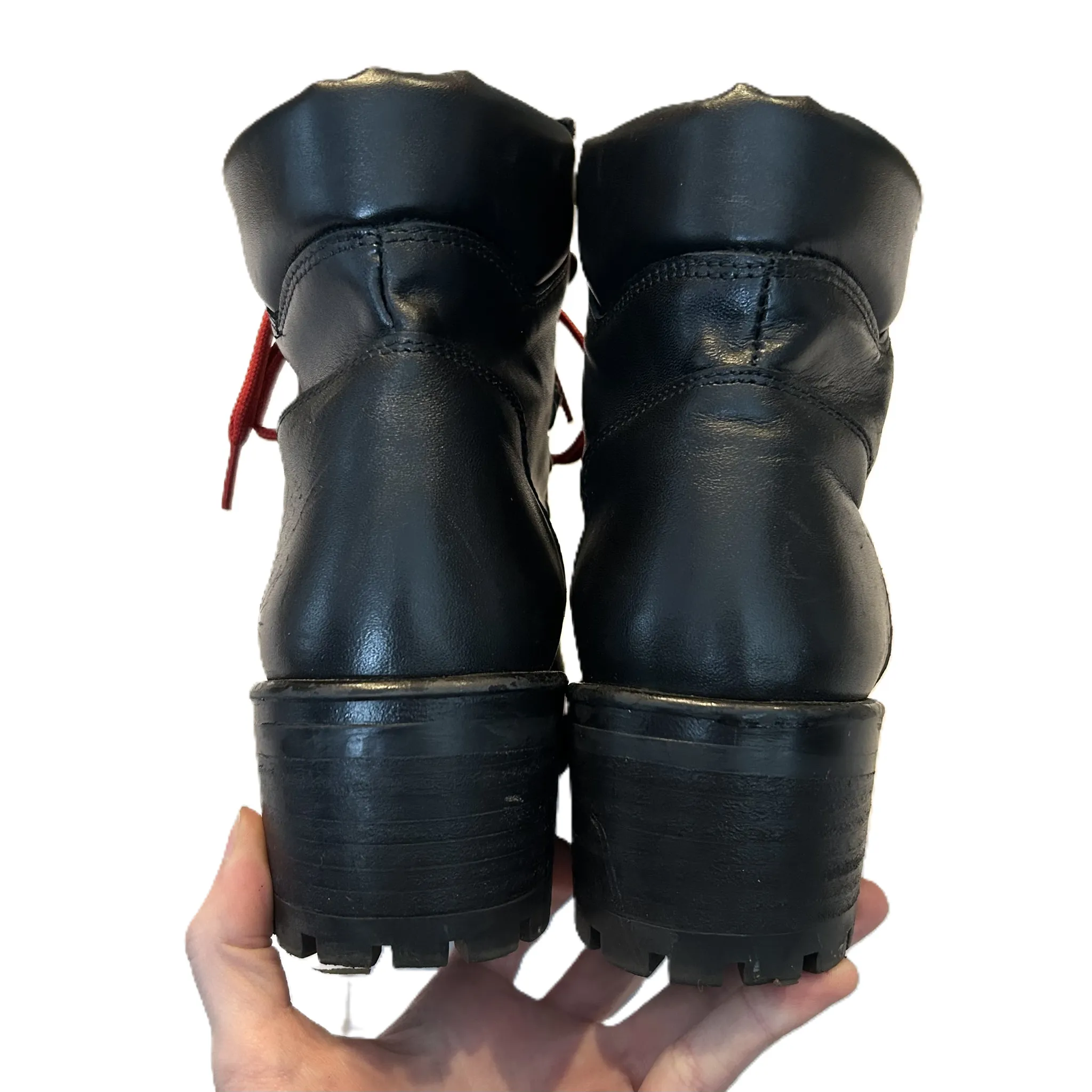 Shoes Heels Block By Steve Madden In Black & Red, Size: 8.5 steve madden