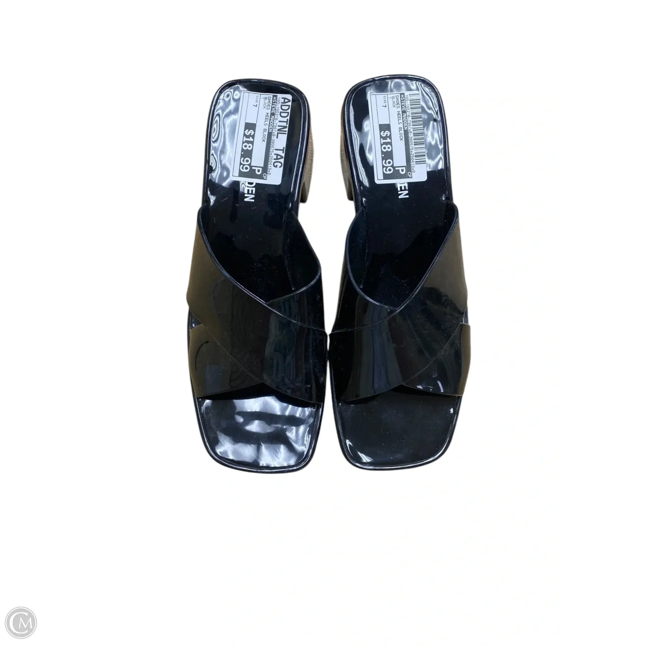 Shoes Heels Block By Steve Madden In Black, Size: 7 steve madden