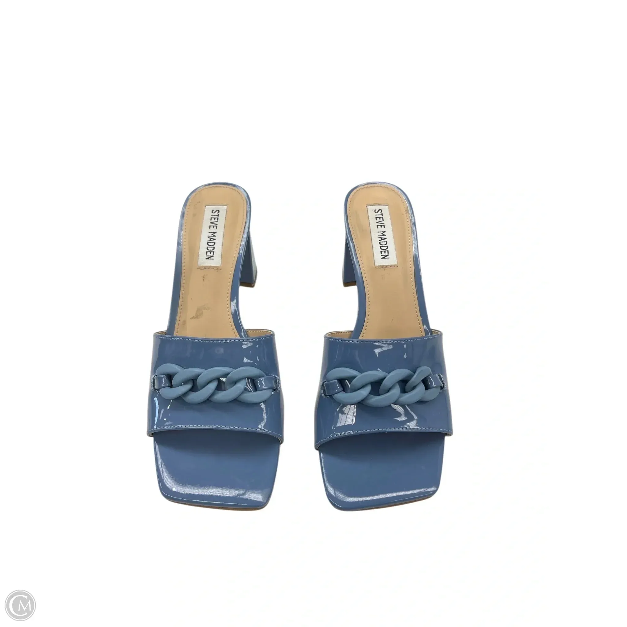 Shoes Heels Block By Steve Madden In Blue, Size: 9 steve madden