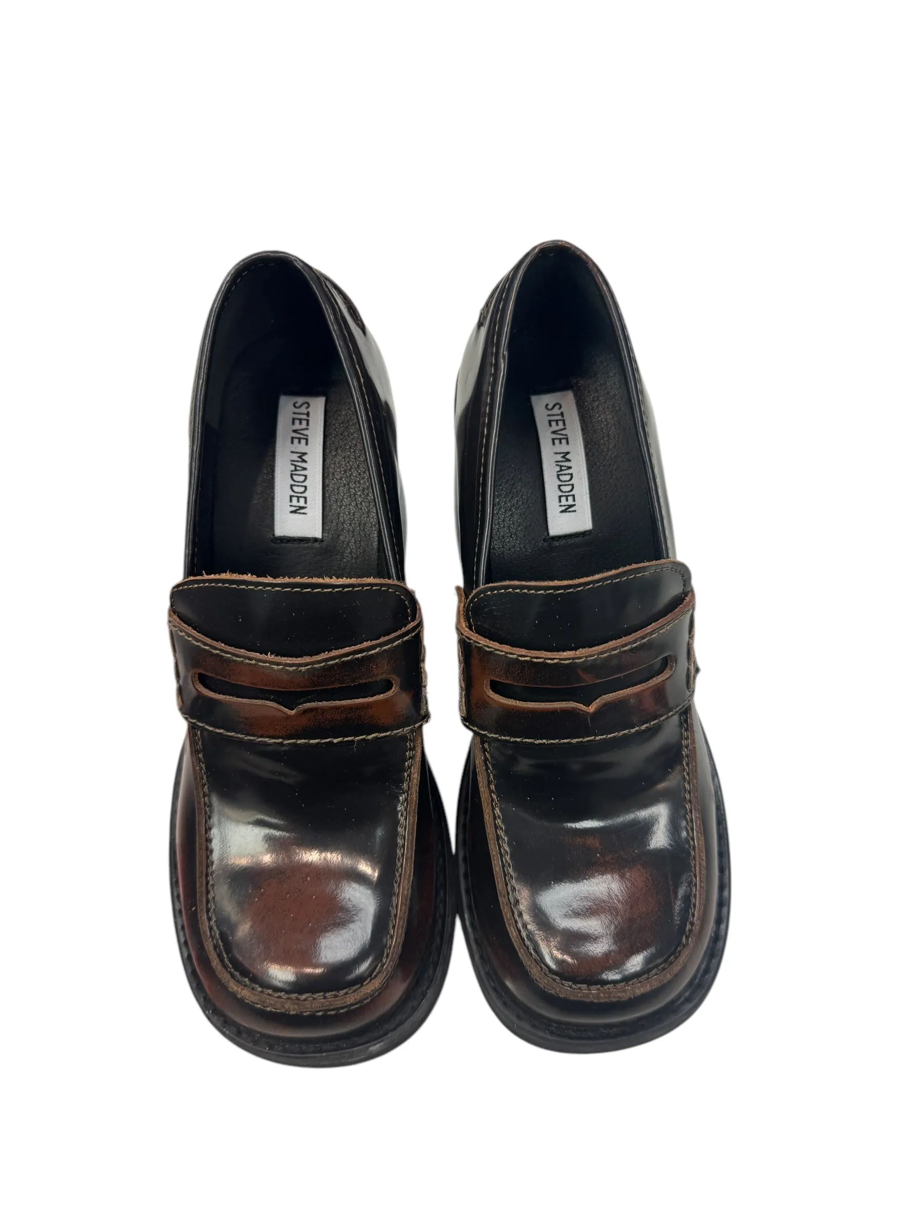 Shoes Heels Block By Steve Madden In Brown, Size: 8.5 steve madden