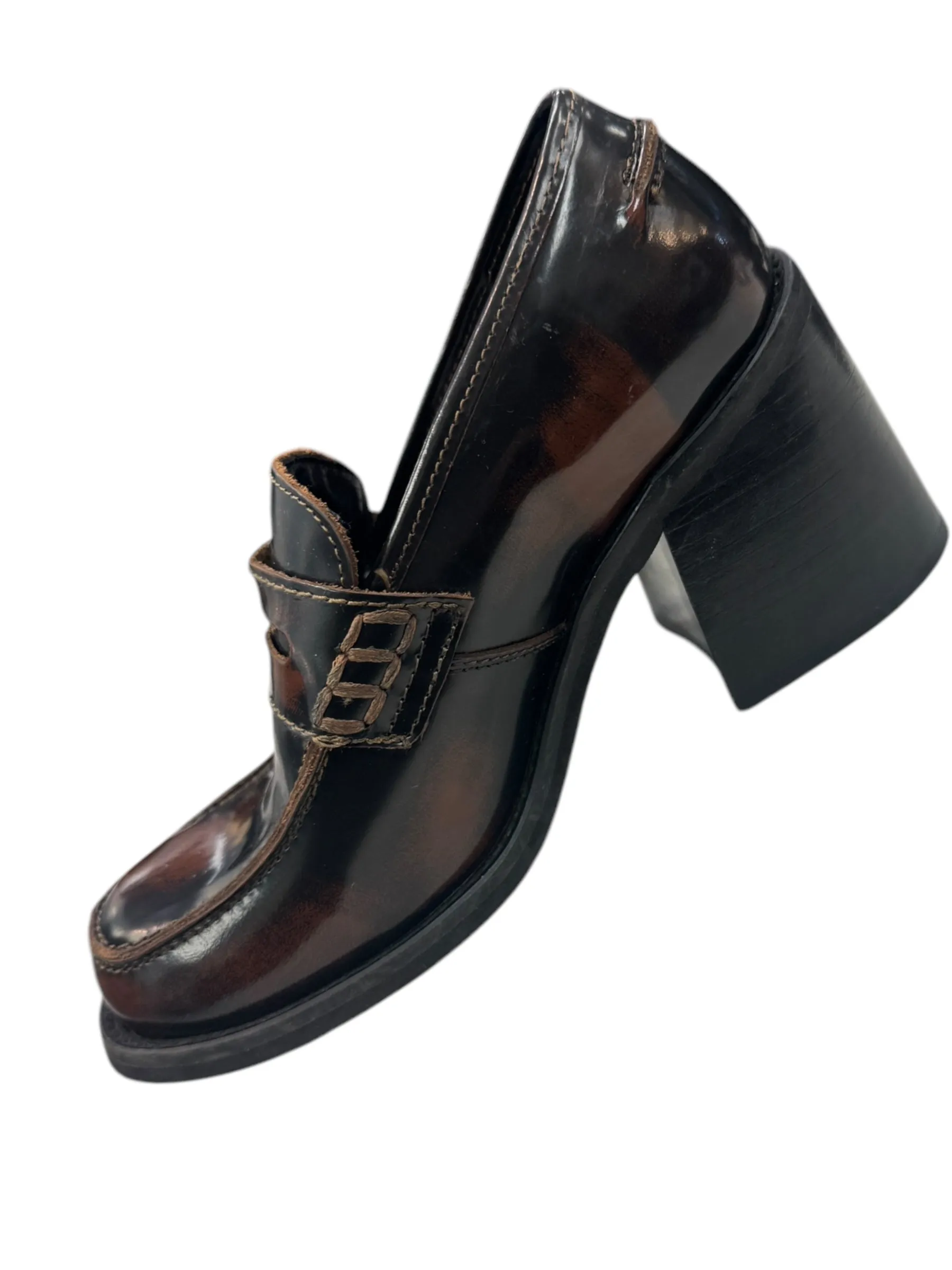 Shoes Heels Block By Steve Madden In Brown, Size: 8.5 steve madden