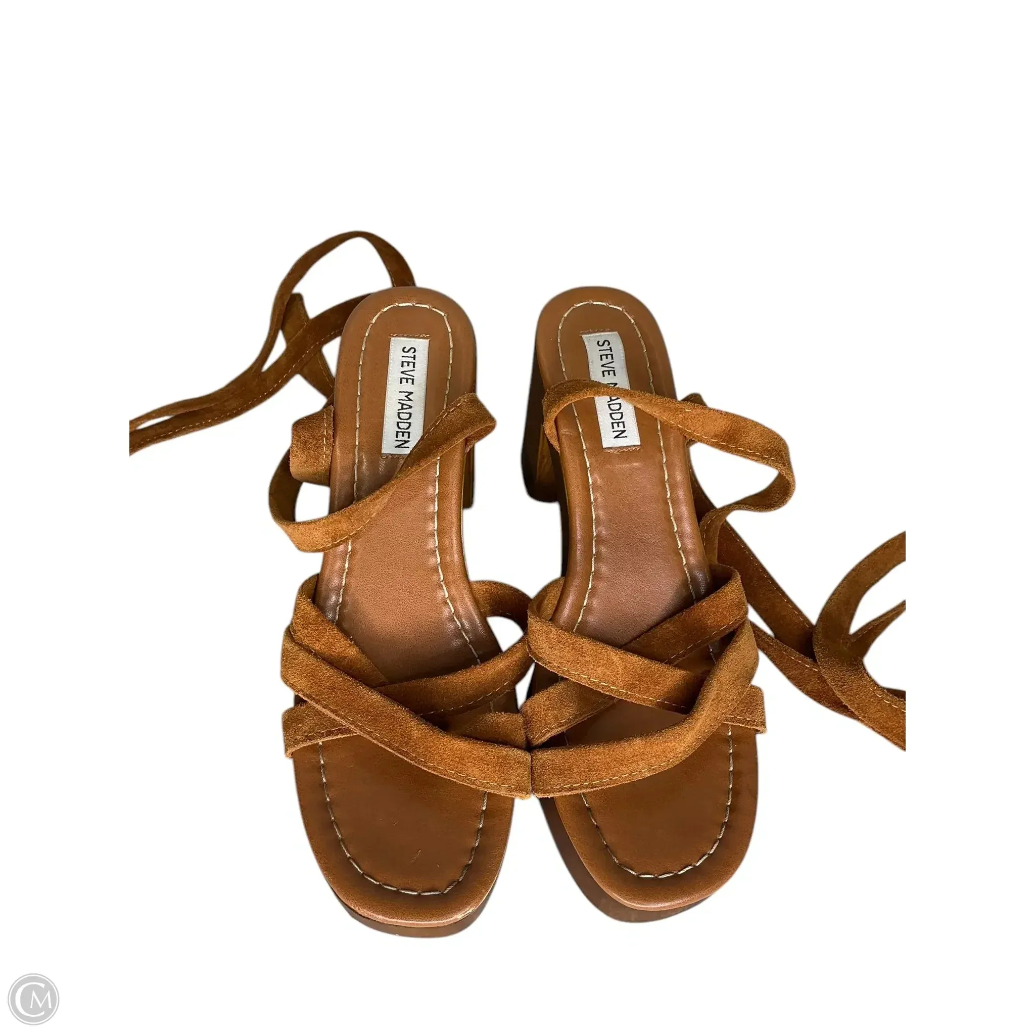 Shoes Heels Block By Steve Madden In Brown, Size: 9 steve madden