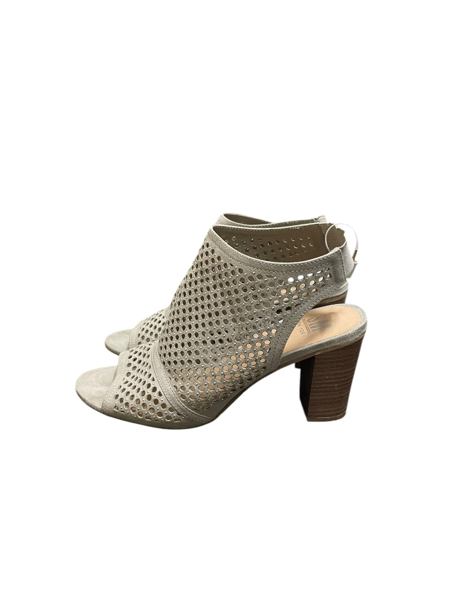 Shoes Heels Block By Steve Madden In Grey, Size: 9.5 steve madden