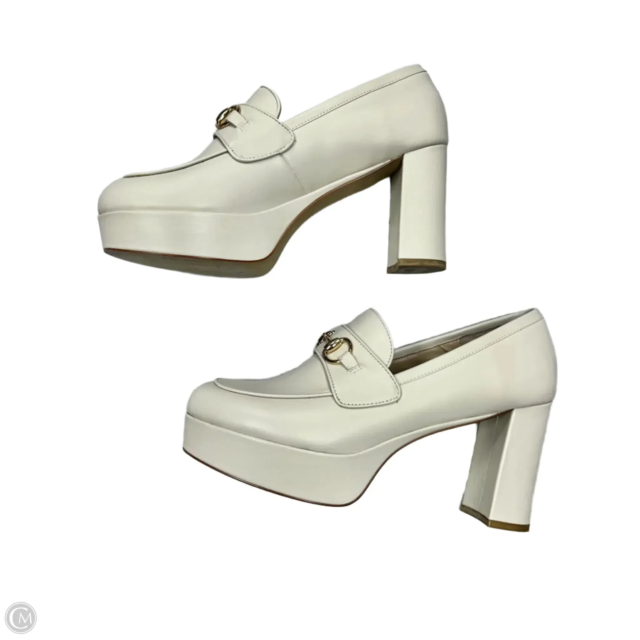 Shoes Heels Block By Steve Madden In Ivory, Size: 11 steve madden