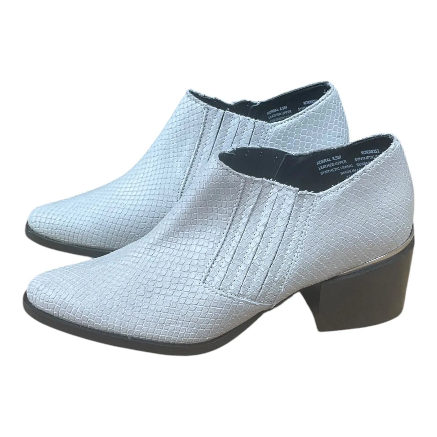 Shoes Heels Block By Steve Madden In Silver, Size: 8.5 steve madden