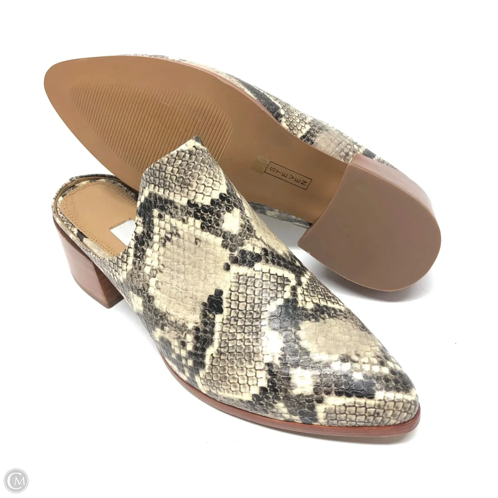 Shoes Heels Block By Steve Madden In Snakeskin Print, Size: 8 steve madden