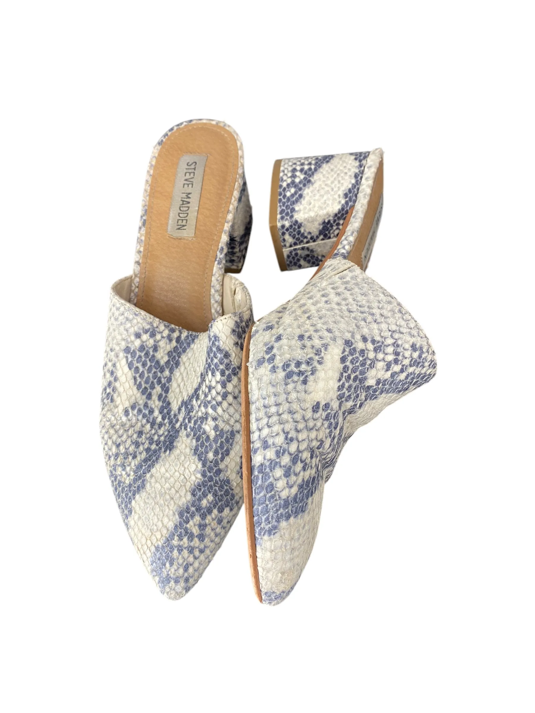 Shoes Heels Block By Steve Madden In Snakeskin Print, Size: 8.5 steve madden
