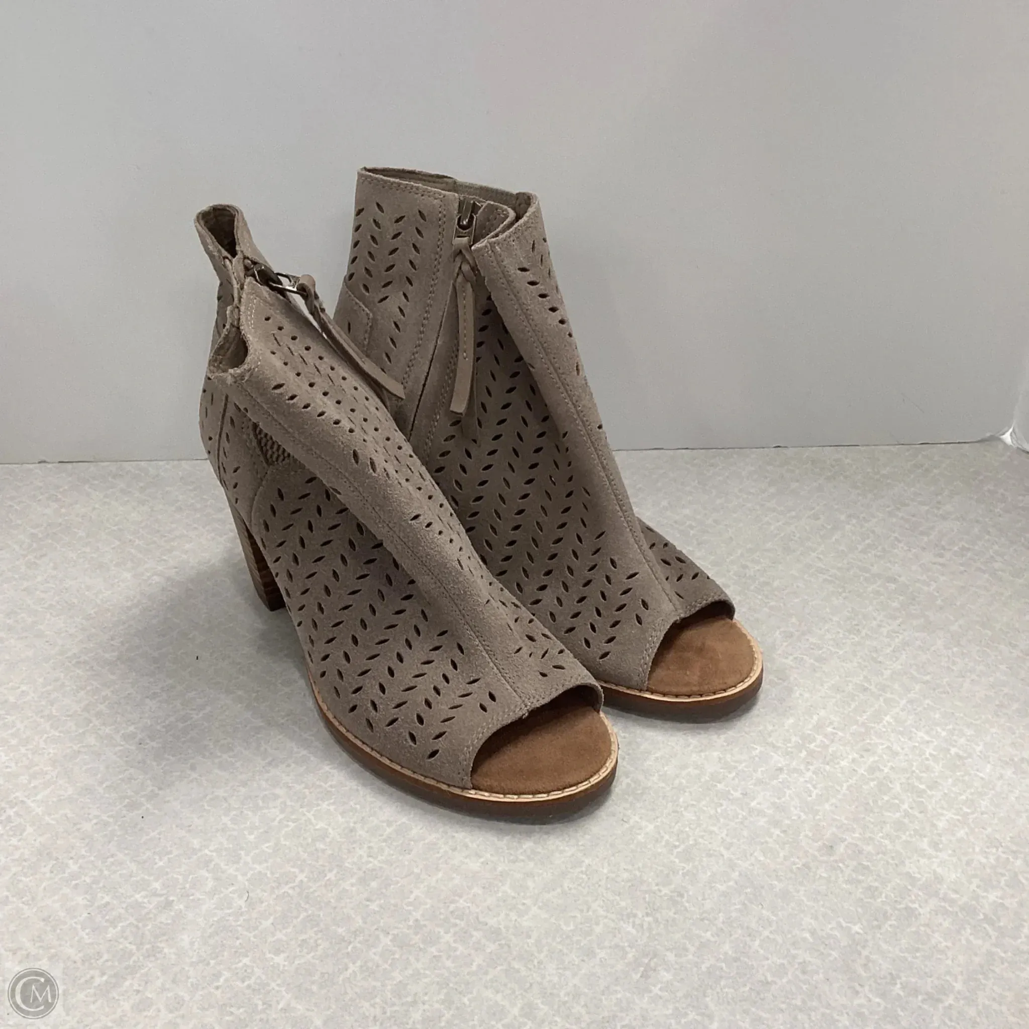 Shoes Heels Block By Toms In Taupe, Size: 7 toms