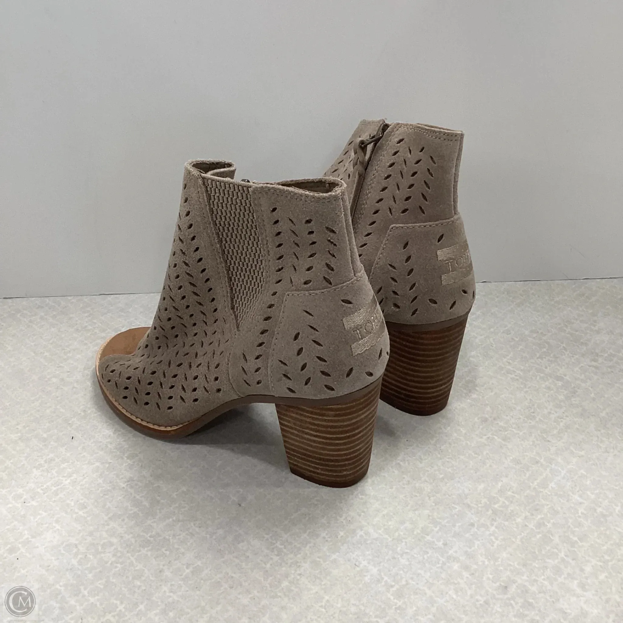 Shoes Heels Block By Toms In Taupe, Size: 7 toms