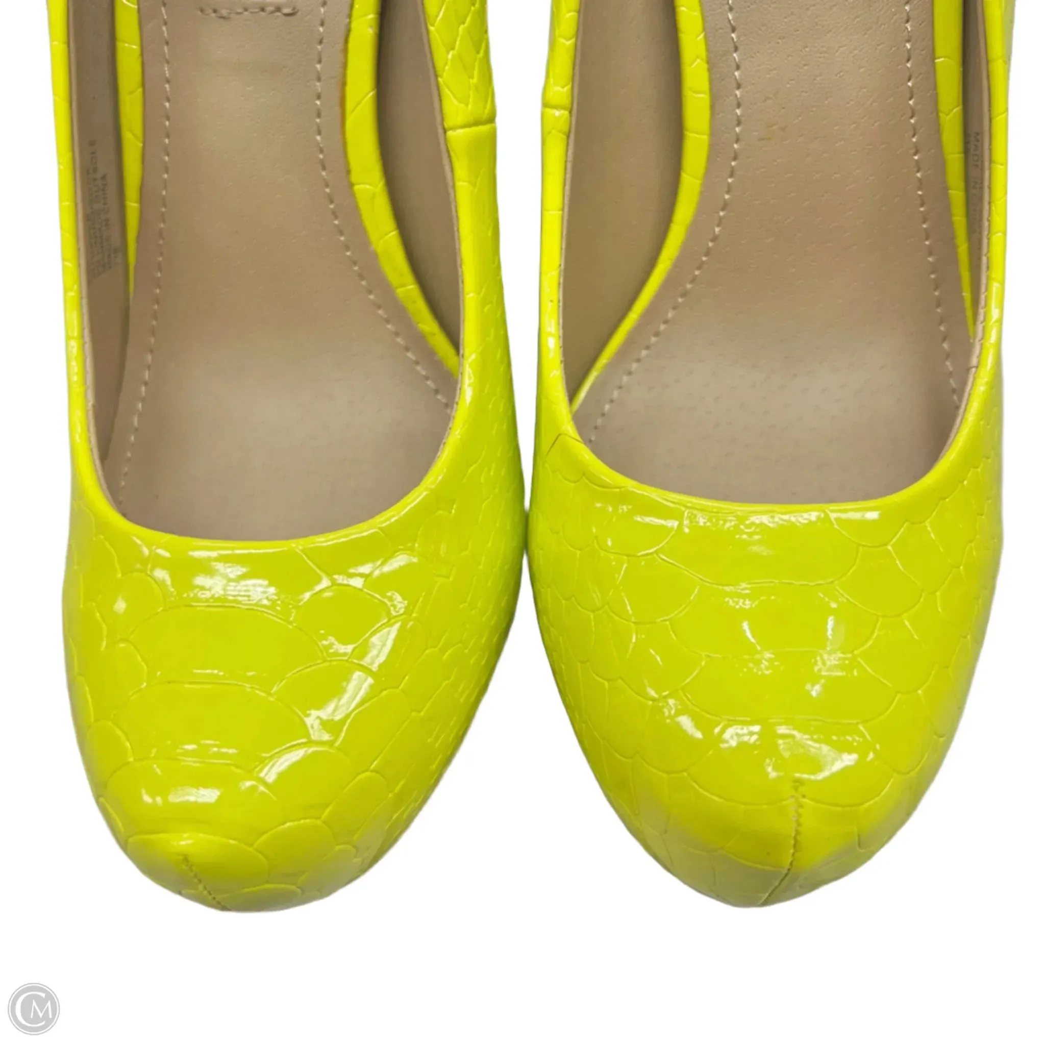 Shoes Heels Stiletto By Steve Madden In Yellow, Size: 7.5