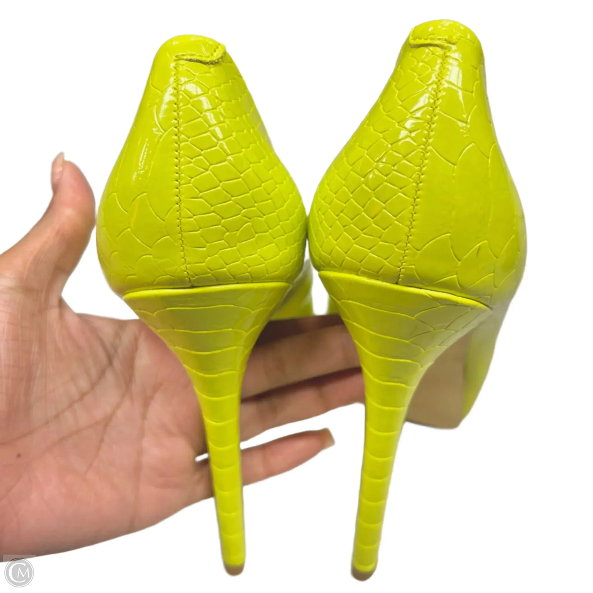 Shoes Heels Stiletto By Steve Madden In Yellow, Size: 7.5