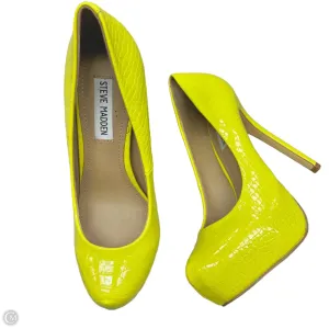 Shoes Heels Stiletto By Steve Madden In Yellow, Size: 7.5