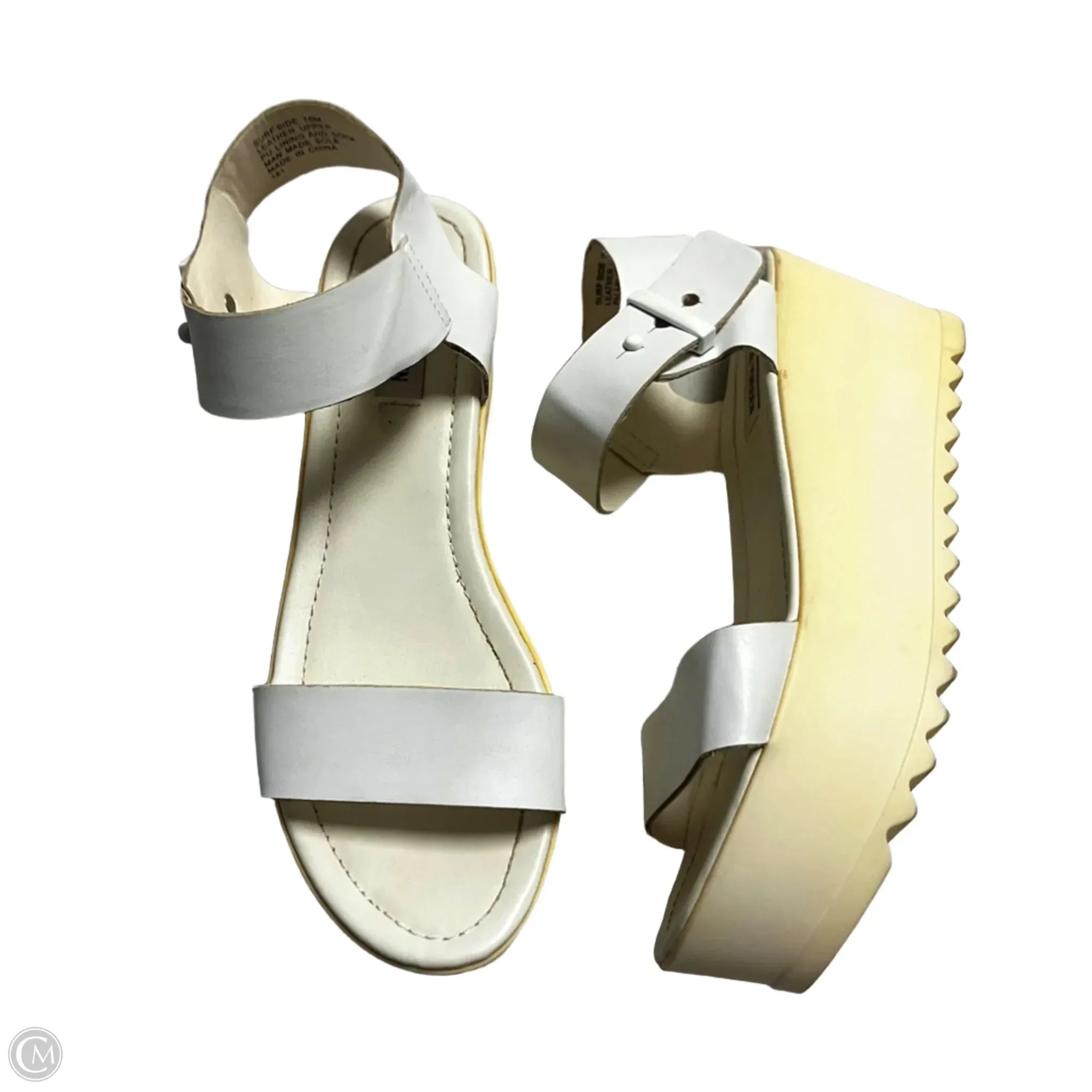Shoes Heels Wedge By Steve Madden In White, Size: 10 steve madden