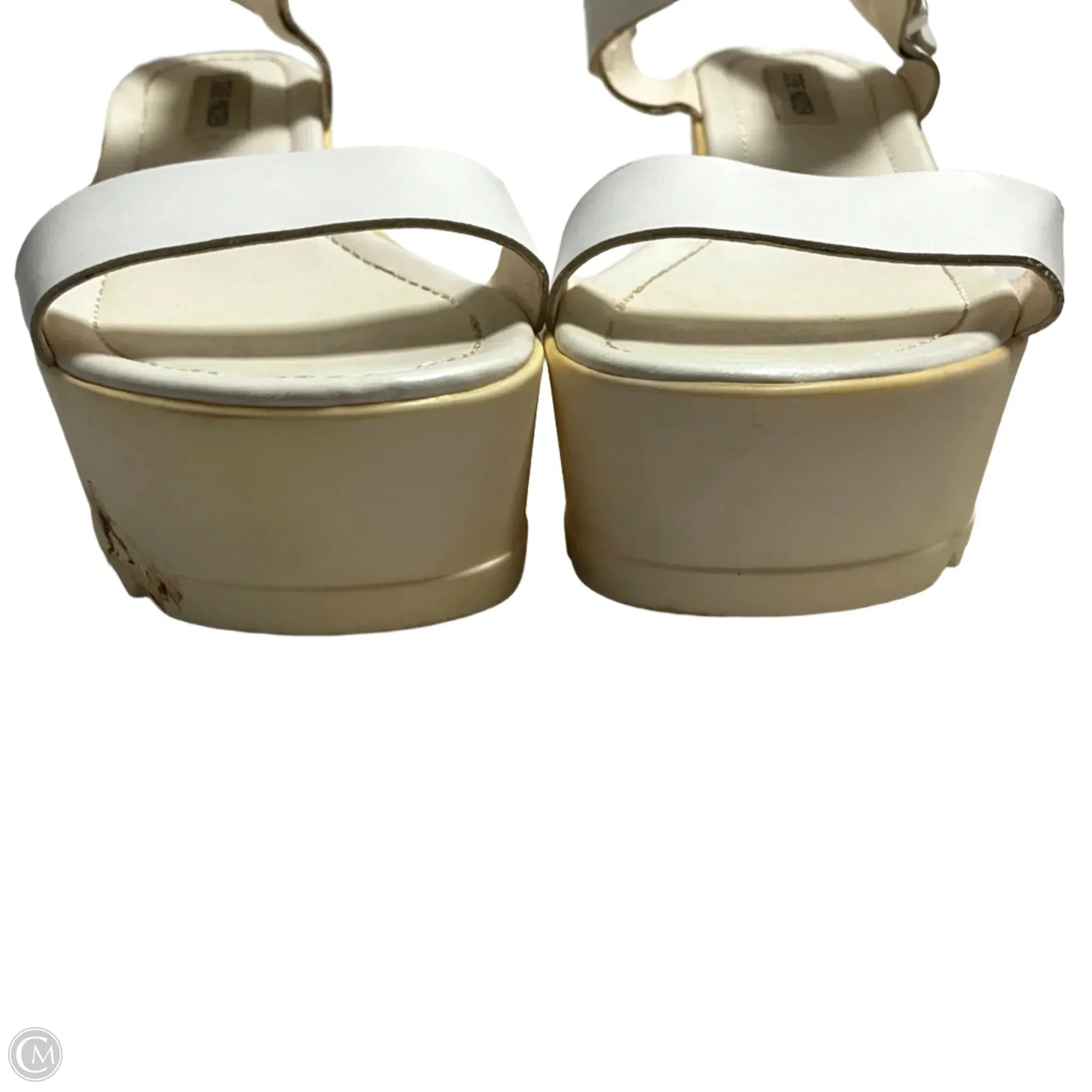 Shoes Heels Wedge By Steve Madden In White, Size: 10 steve madden