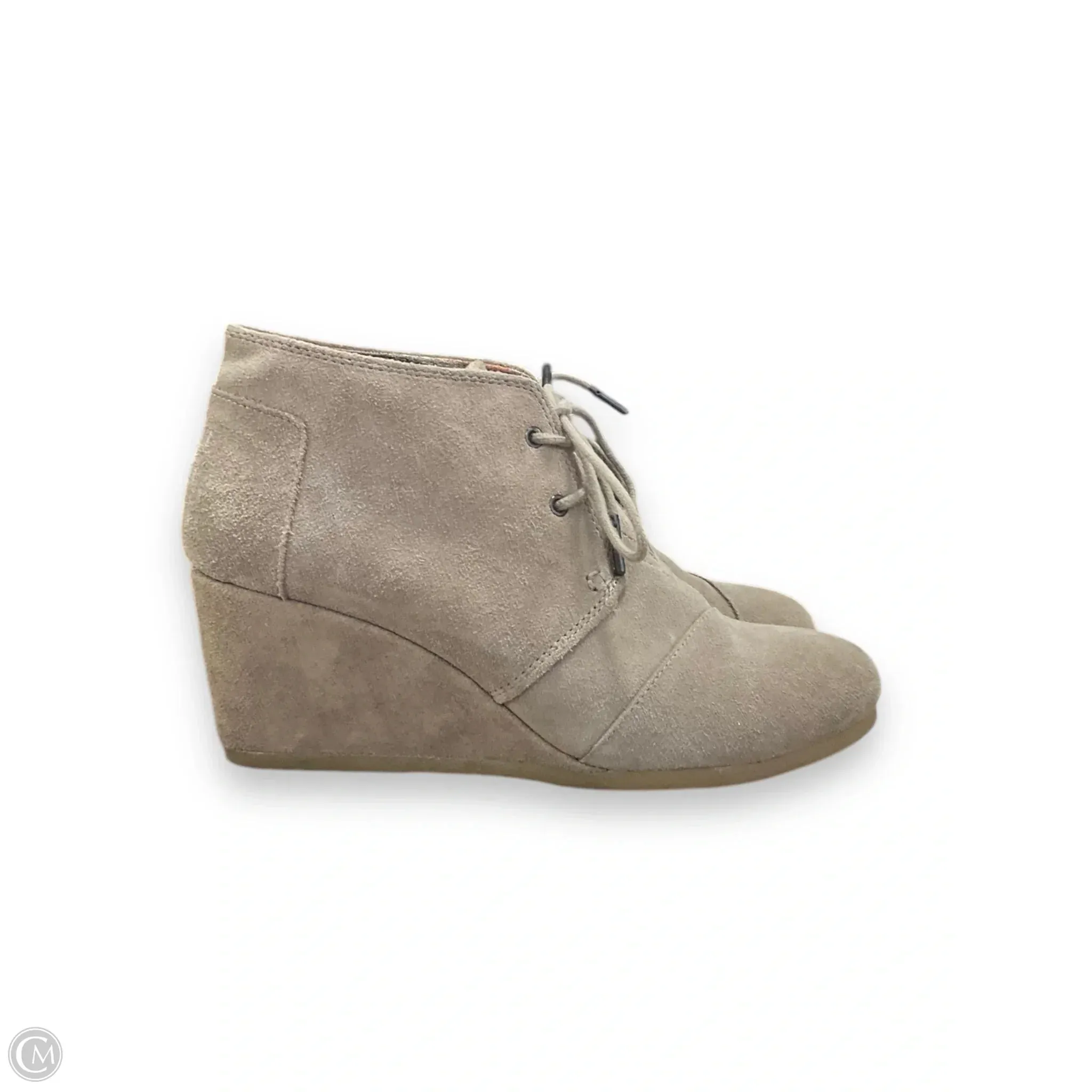Shoes Heels Wedge By Toms In Brown, Size: 10 toms